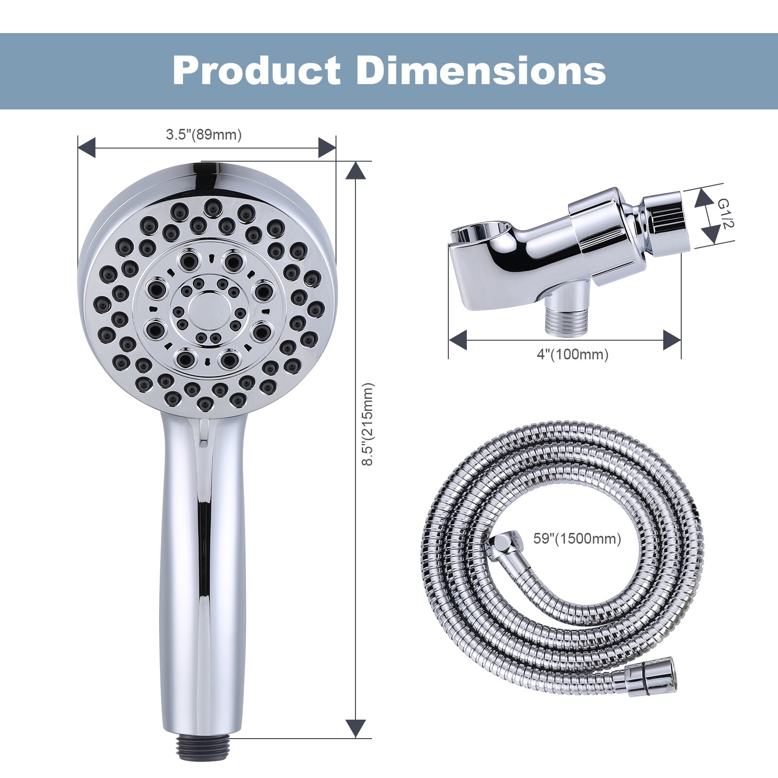 WOWOW H5010C-LW Fixed-Showerhead - View #8