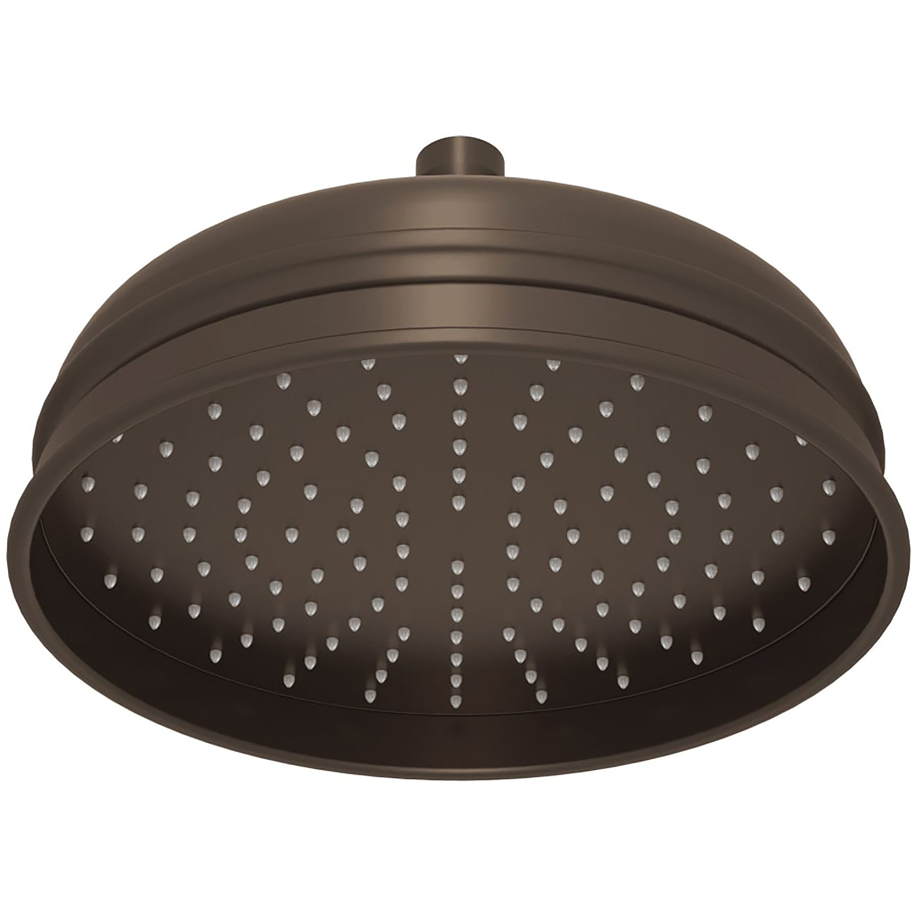 Rohl 1037/8TCB 1.0 -Spray Tuscan Brass 9-in Round Fixed Rain Shower Head 1.8 GPM