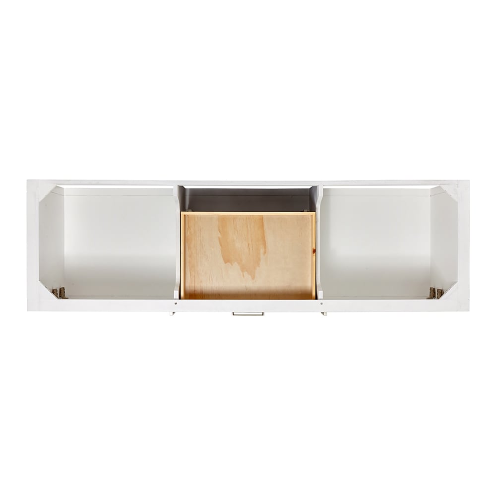 Bayhill 72'' White Solid Wood Double Freestanding Bathroom Vanity