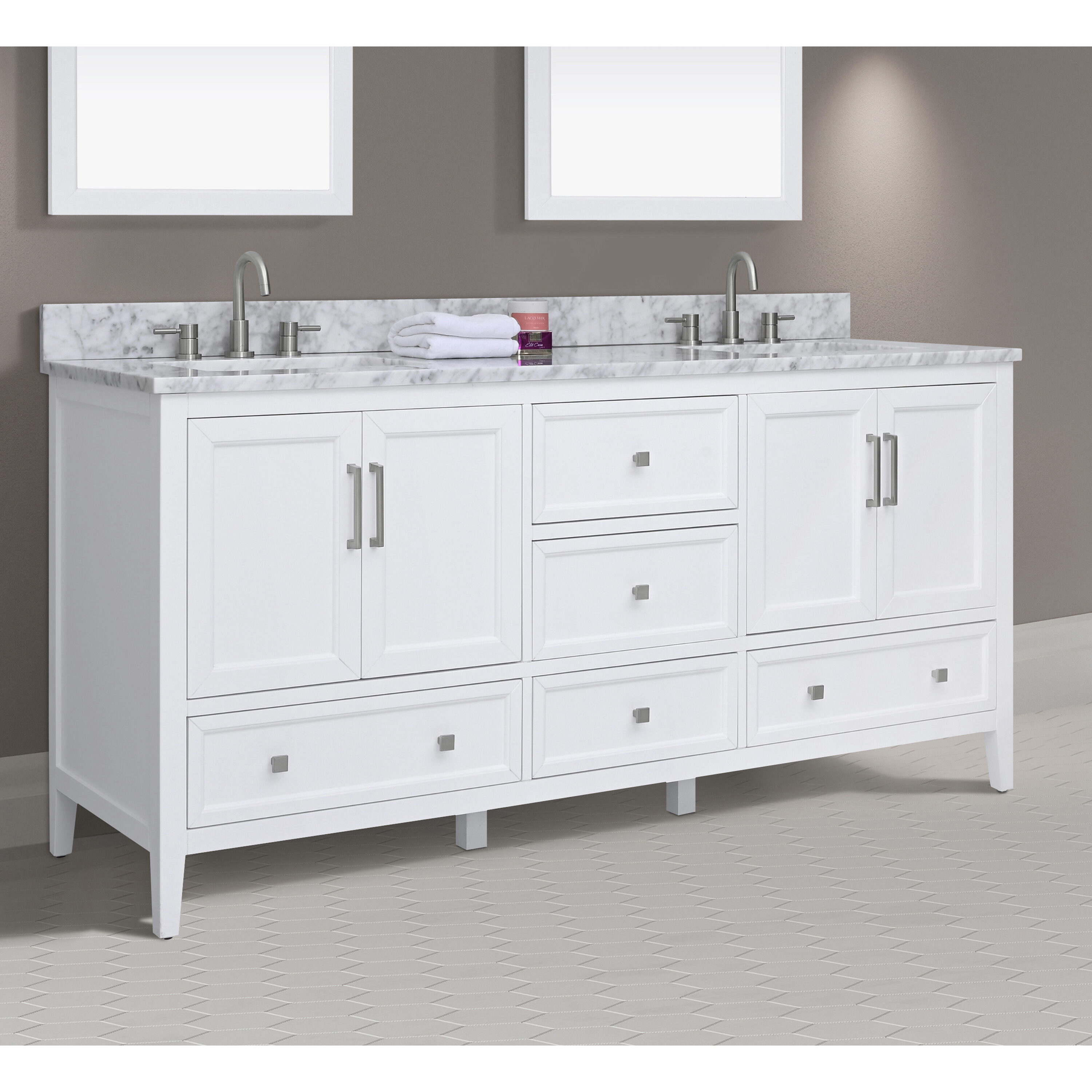 Avanity EVERETTE-VS73-WT-C Bath-Vanity-Combo - View #3