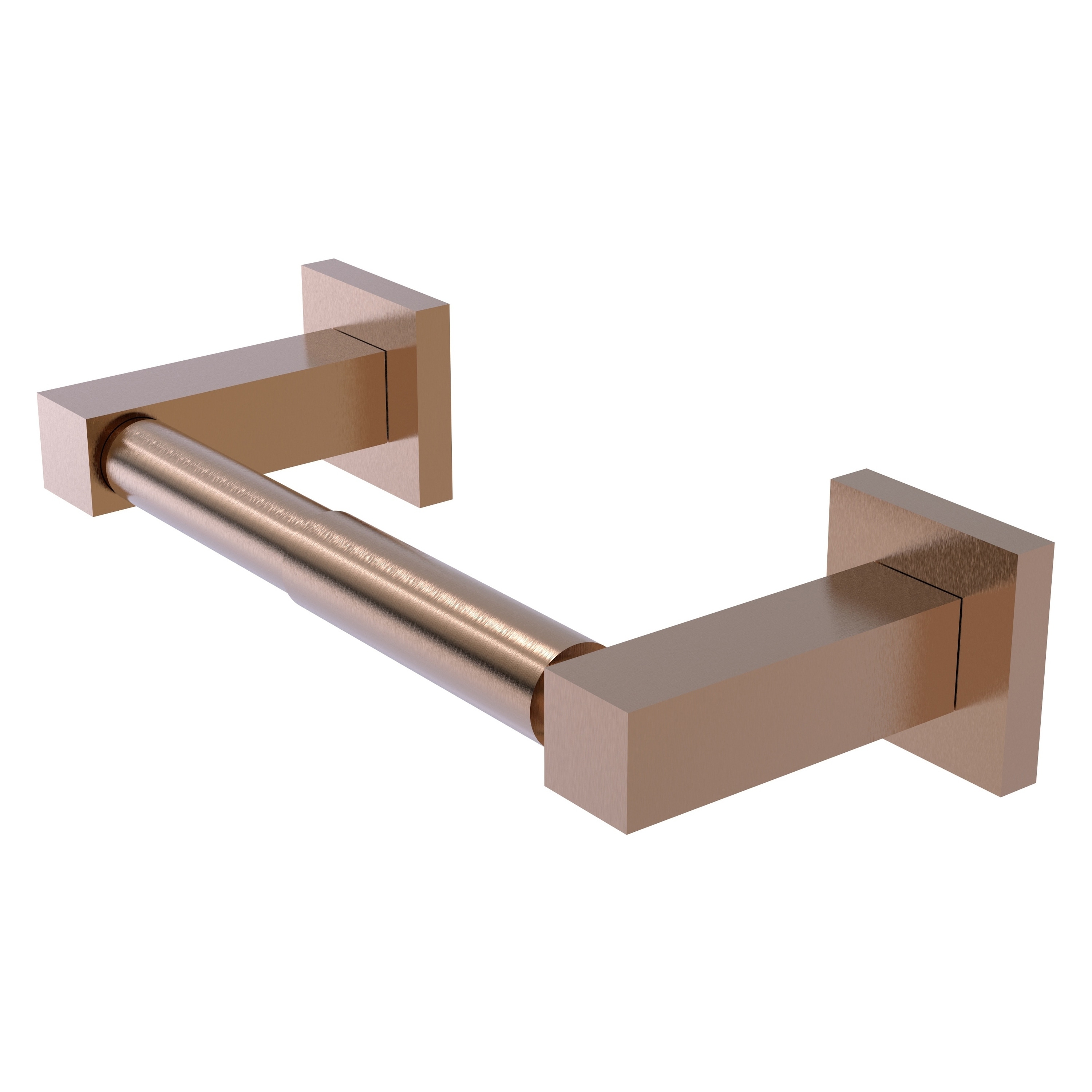 Allied Brass MT-24-BBR Montero Brushed Bronze Wall mount Double post Toilet Paper Holder 1 -Rolls with Storage