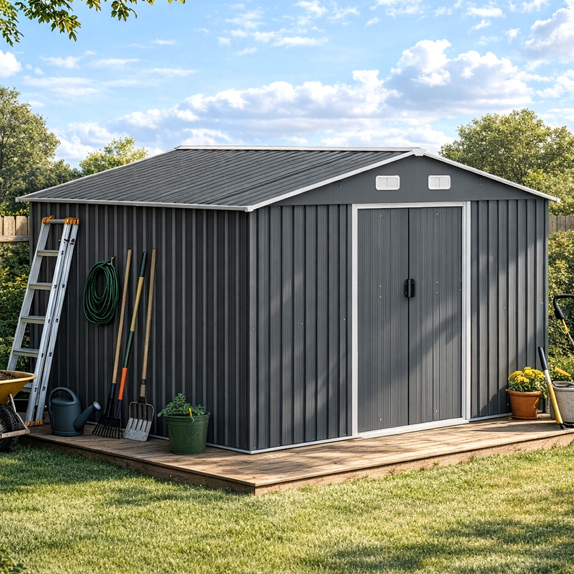 ToolCat LS1-106-HW Metal-Storage-Buildings-Sheds - View #9