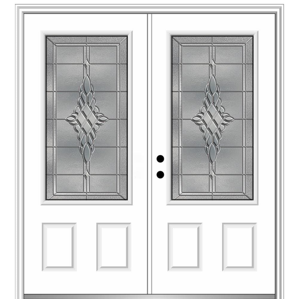 MMI DOOR TRUfit Patio 72-in x 80-in Dual-pane Grilles Between The