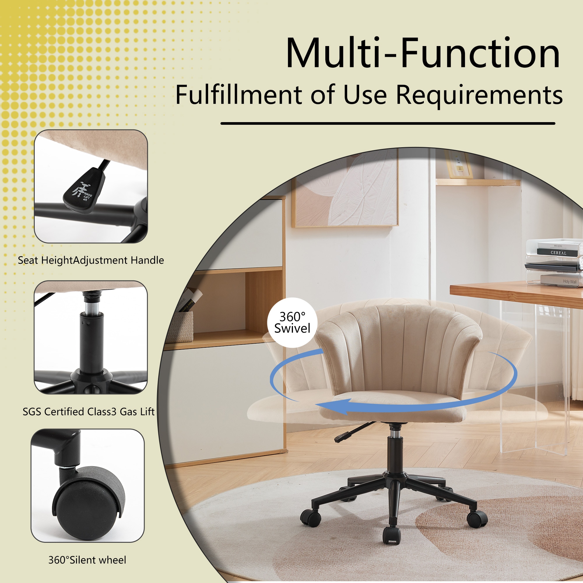 Clihome CMCH-293LG Office-Chairs - View #4
