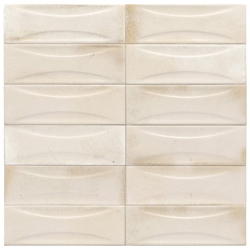 Apollo Tile MOD88DEWH258 Antiek White 3-in x 8-in Glossy Ceramic Patterned Standard Floor and Wall Tile ( 5.38-sq ft Carton