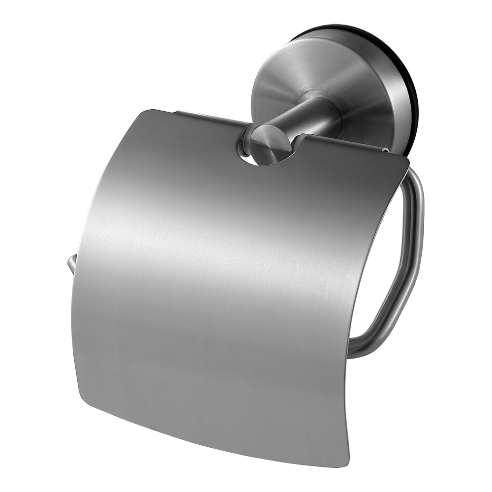 Transolid CPH-BS Cara Brushed Stainless Wall mount Single post Toilet Paper Holder 1 -Rolls with Storage