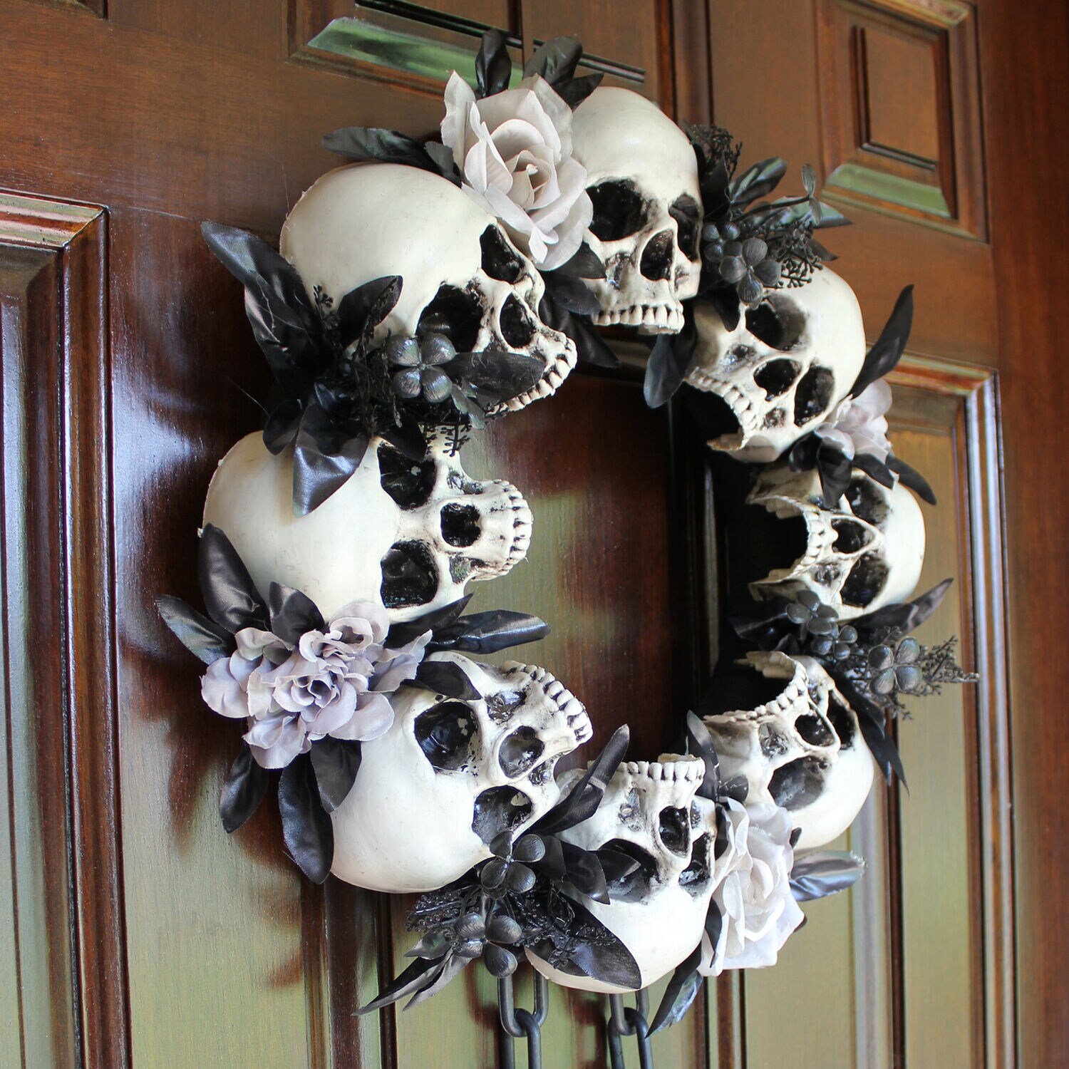 Haunted Hill Farm HHSKEL-9WRTH Artificial-Halloween-Wreaths - View #6