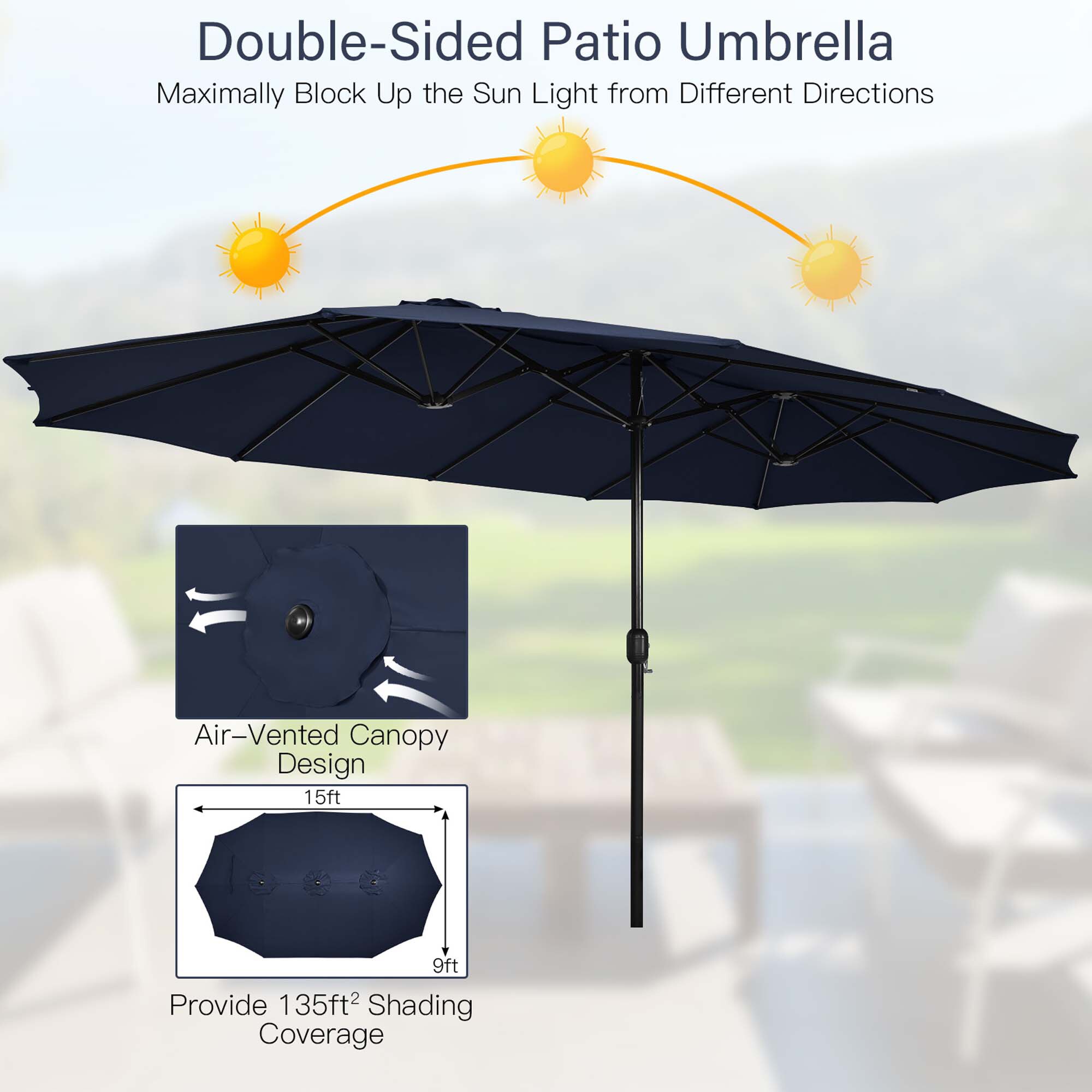 Costway HCST00754 Umbrellas-2 - View #5