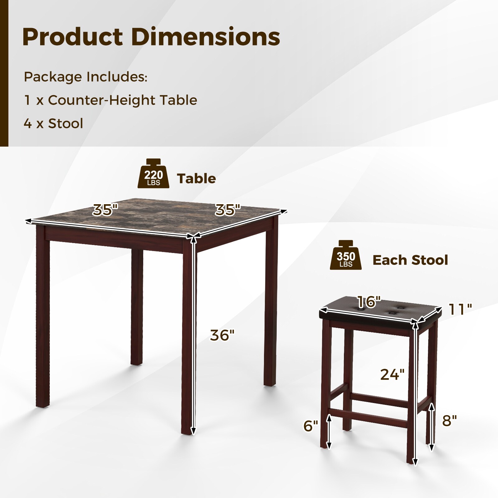 Slickblue D-CO-NB86965CK Dining-Sets - View #3