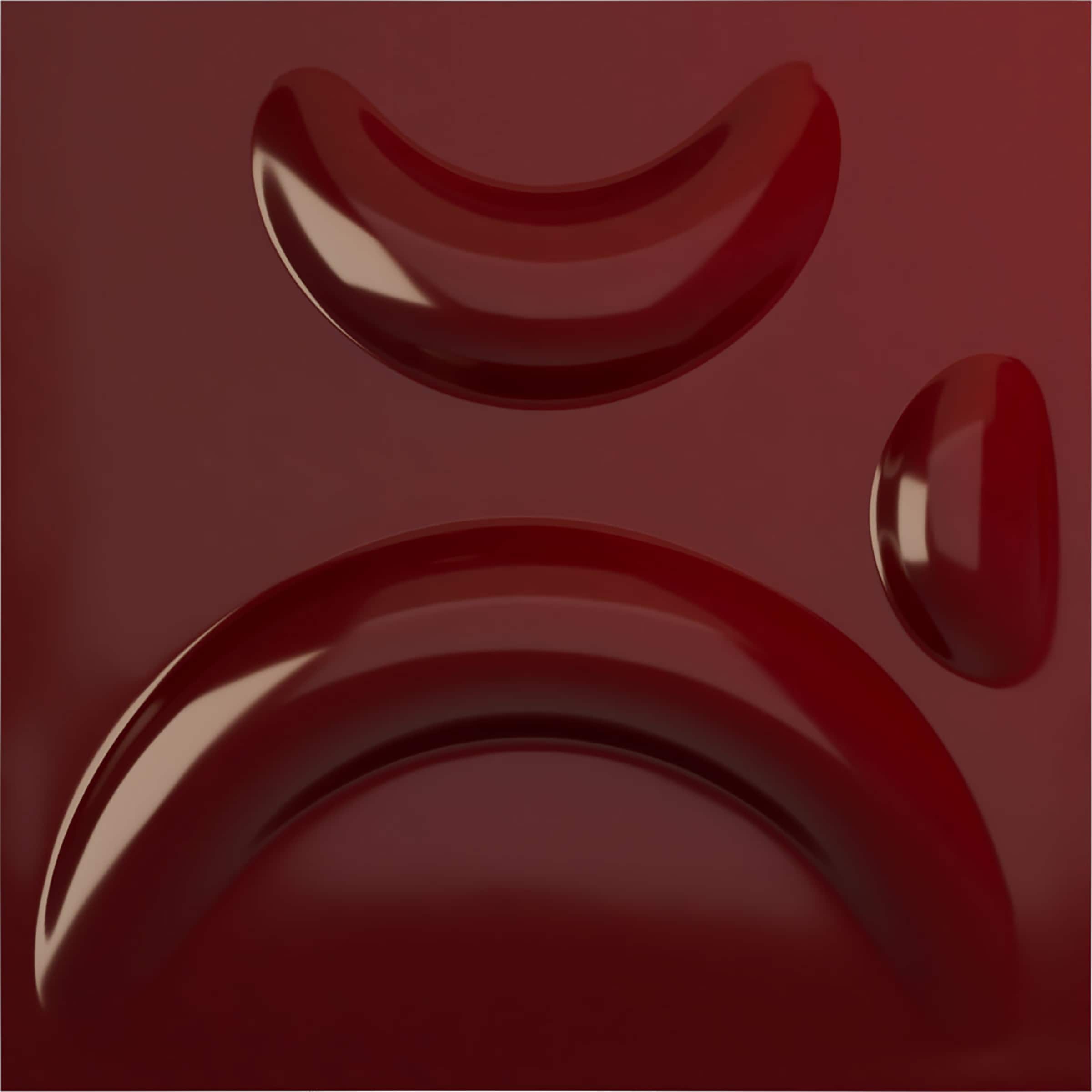 Ekena Millwork WP12X12SEHML 11-7/8-in x 11-7/8-in Embossed Paintable/Stainable Red PVC Wall Panel ( 0.98-sq ft )