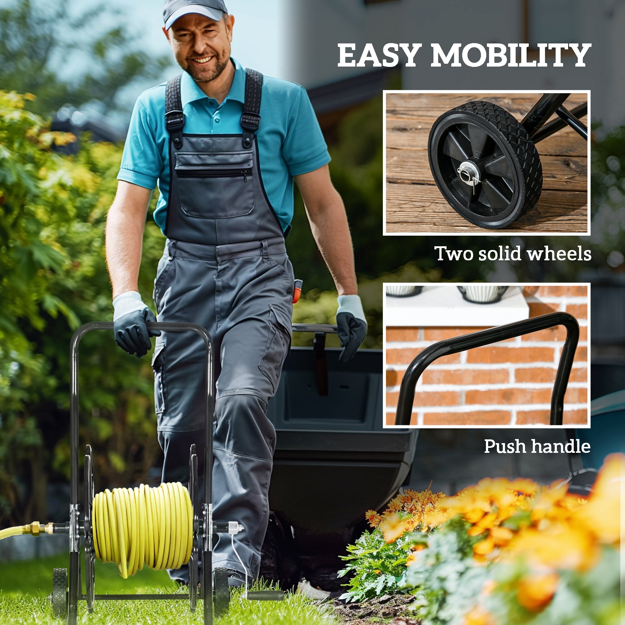 Outsunny 84H-138V00BK Yard-Carts - View #6