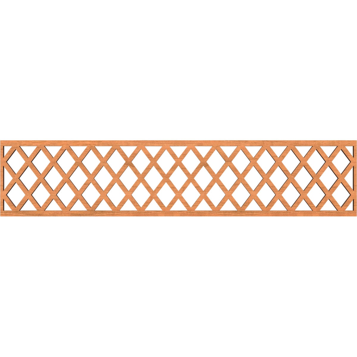 Ekena Millwork MLDB10X46MNCCH Manchester Fretwork Flat Trim 10-in x 3.9-ft Cherry Brown Unfinished 2156445 Pierced Wall Panel Moulding