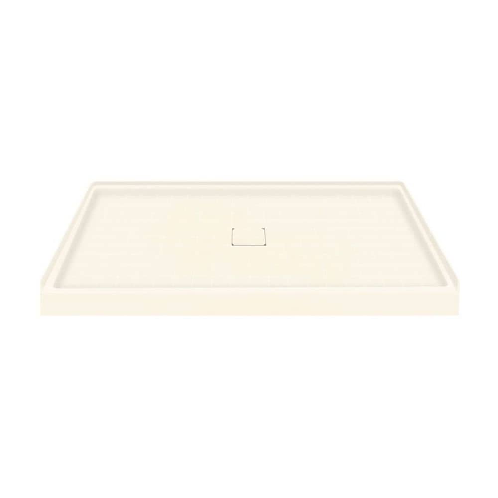 Transolid F6036-02 36-in W x 60-in L with Center Drain Single Threshold Rectangle Shower Base (Cameo)