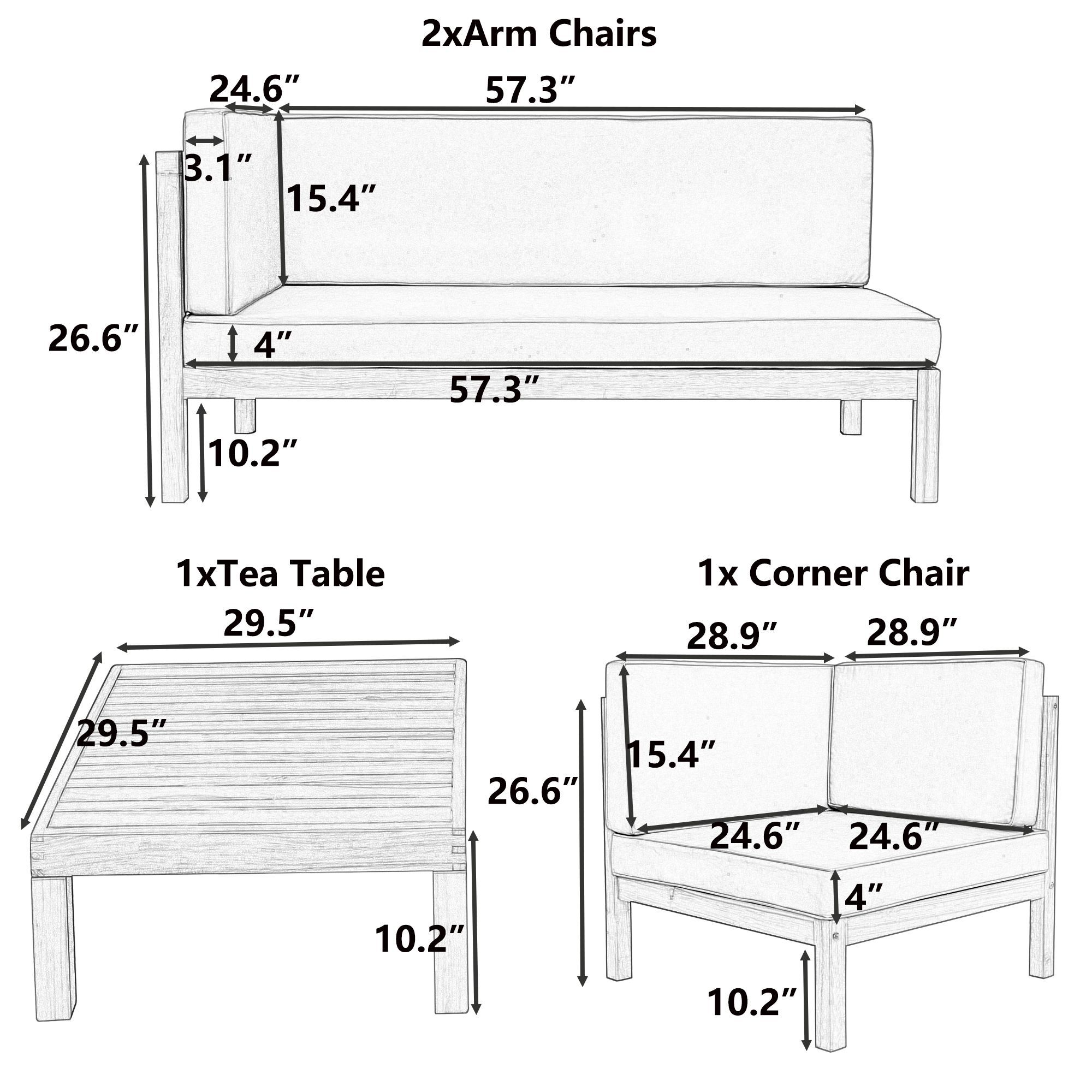 Afoxsos LWMX394 Patio-Conversation-Sets - View #13