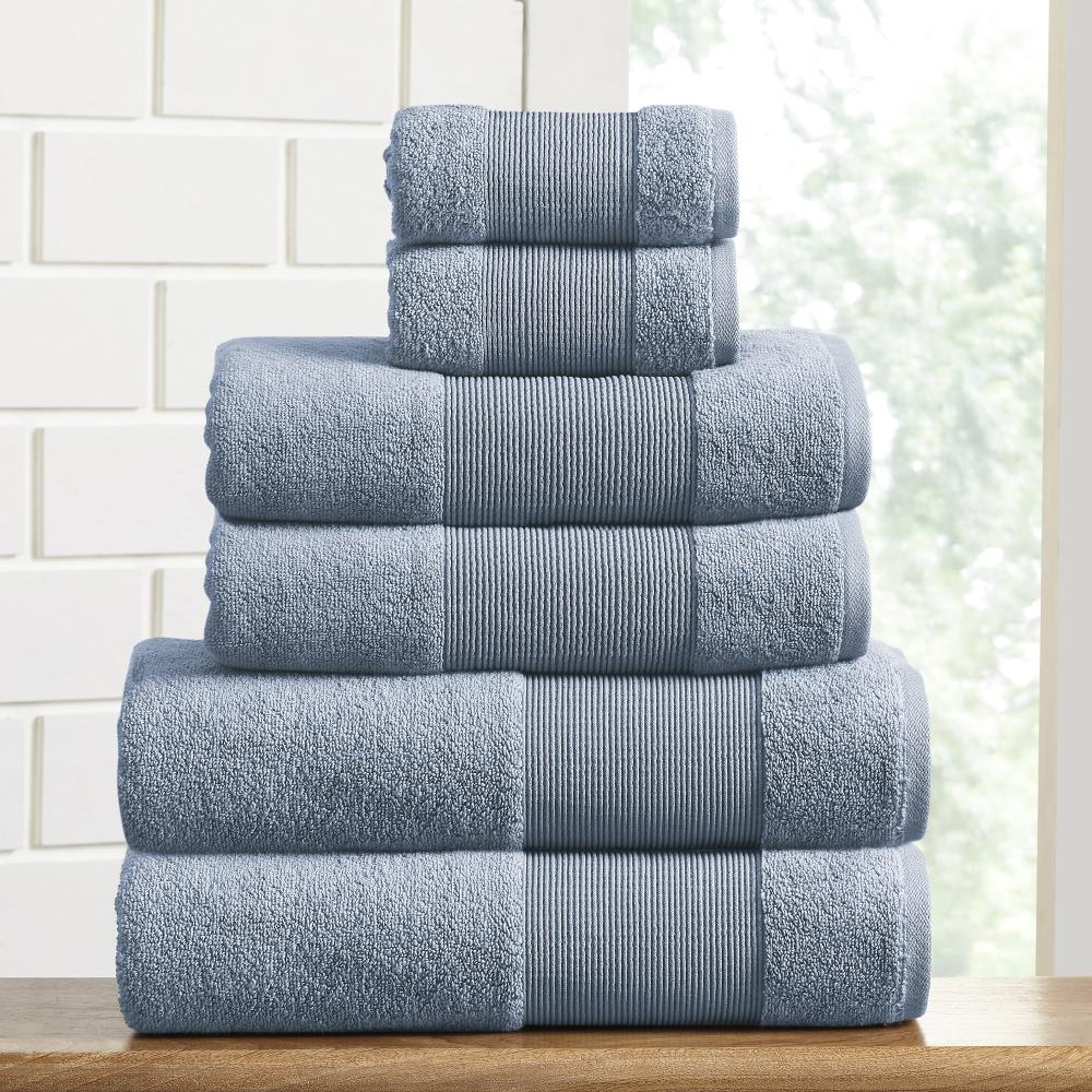 Amrapur Overseas 4-Piece Blush Cotton Quick Dry Bath Towel Set (4pk  Spunloft Bath Sheet) in the Bathroom Towels department at