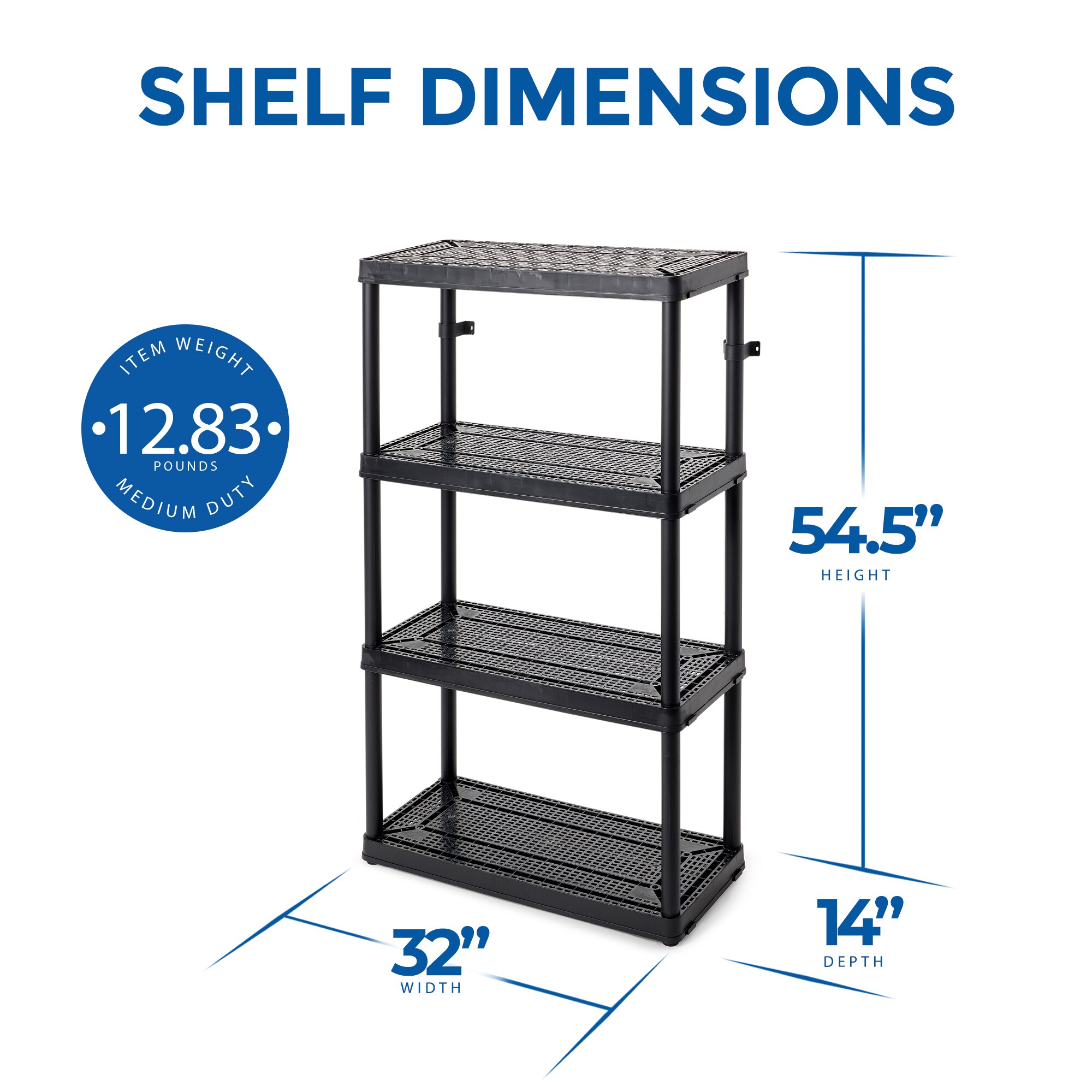 Gracious Living 101917 Free-Standing-Shelving - View #2