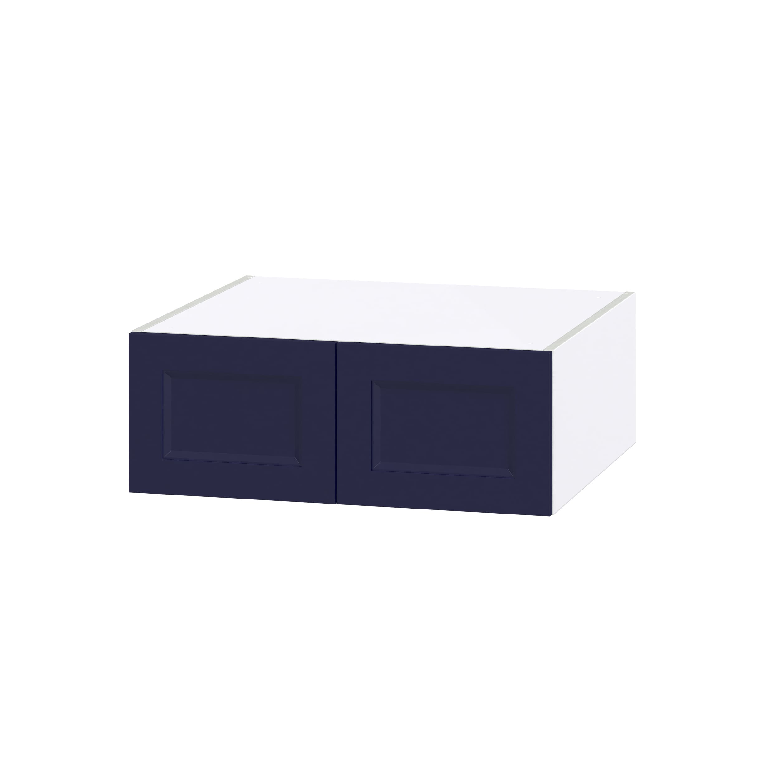Hugo&Borg Lorette 24-in W x 10-in H x 14-in D Navy Blue Wall Fully Assembled Cabinet (Recessed Panel Shaker Door Style)