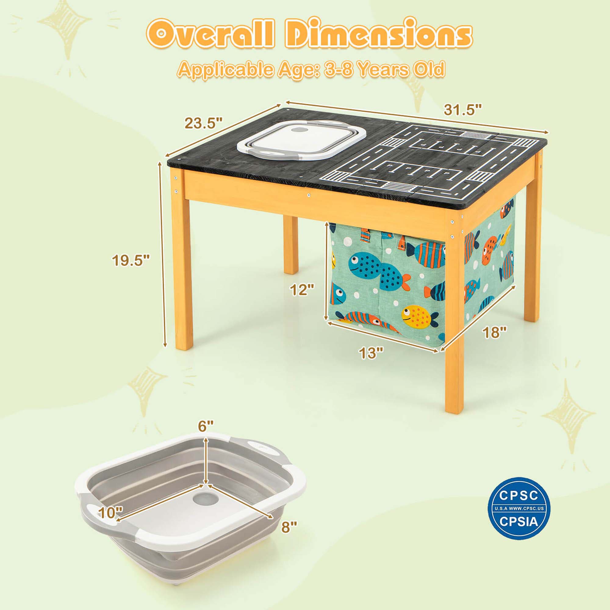 Costway HCST02051 Kids-Play-Tables - View #2