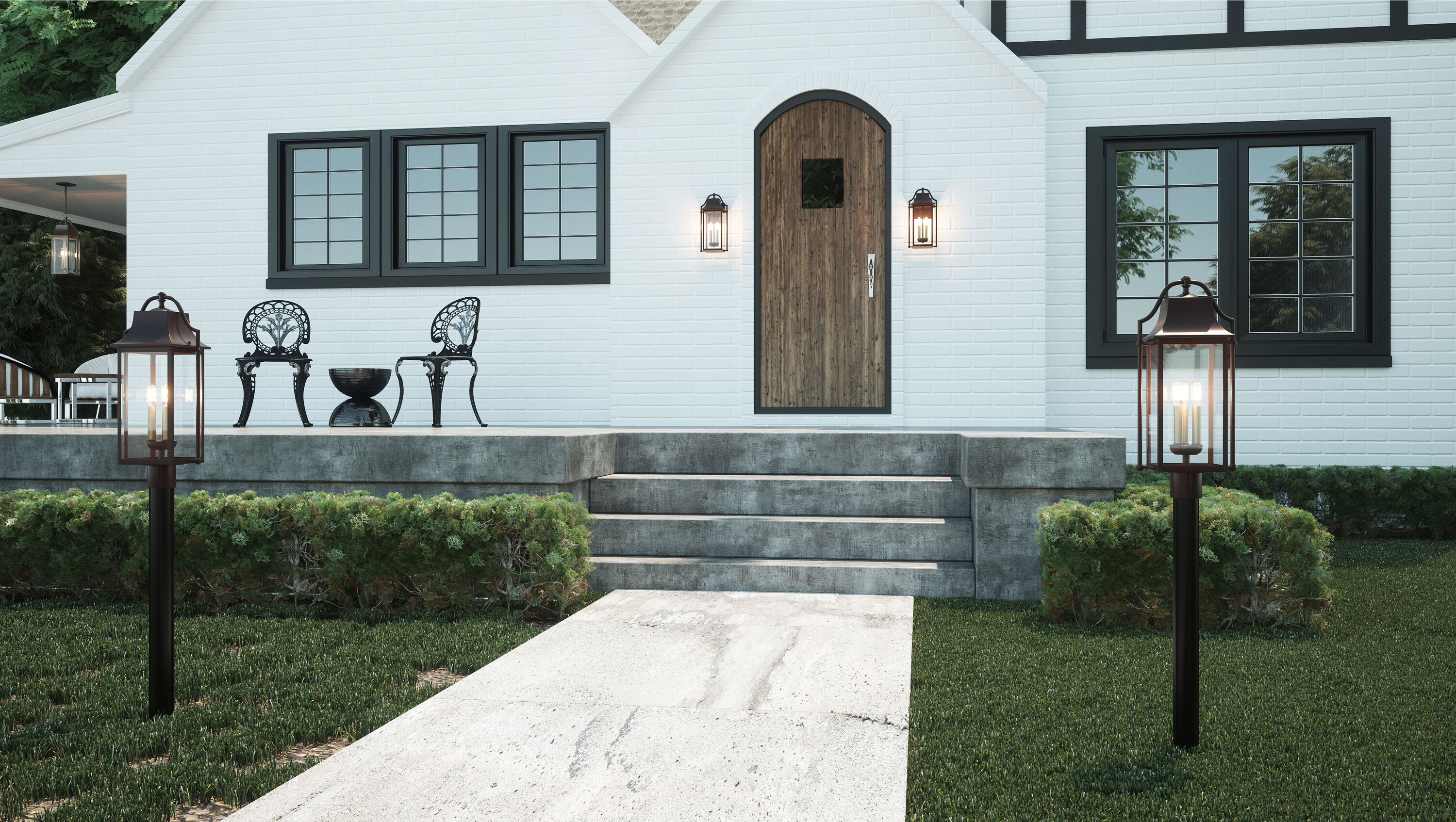 Quoizel MAN8409WT Outdoor-Wall-Lighting - View #4