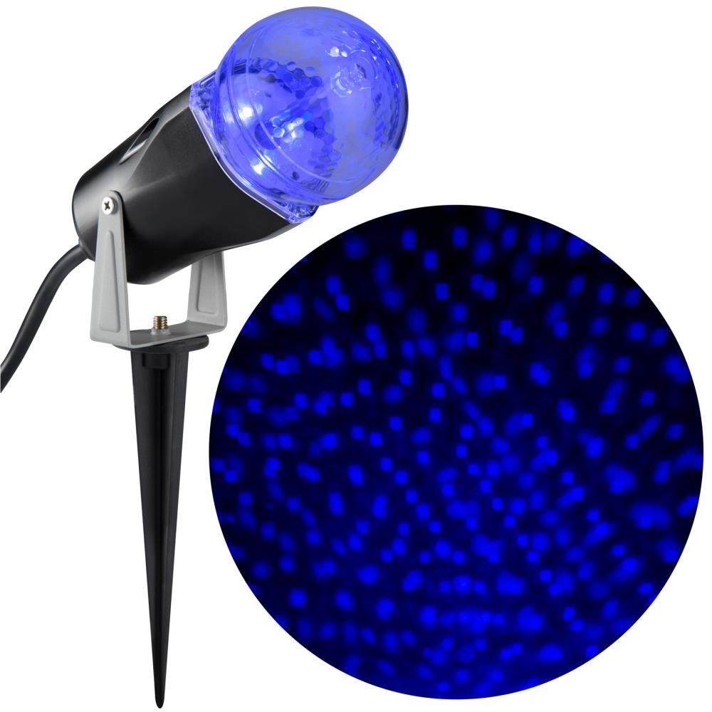 LightShow 110568 Lightshow Projection Multi-function Blue Electrical Outlet Stars Christmas Indoor Light Show Projector