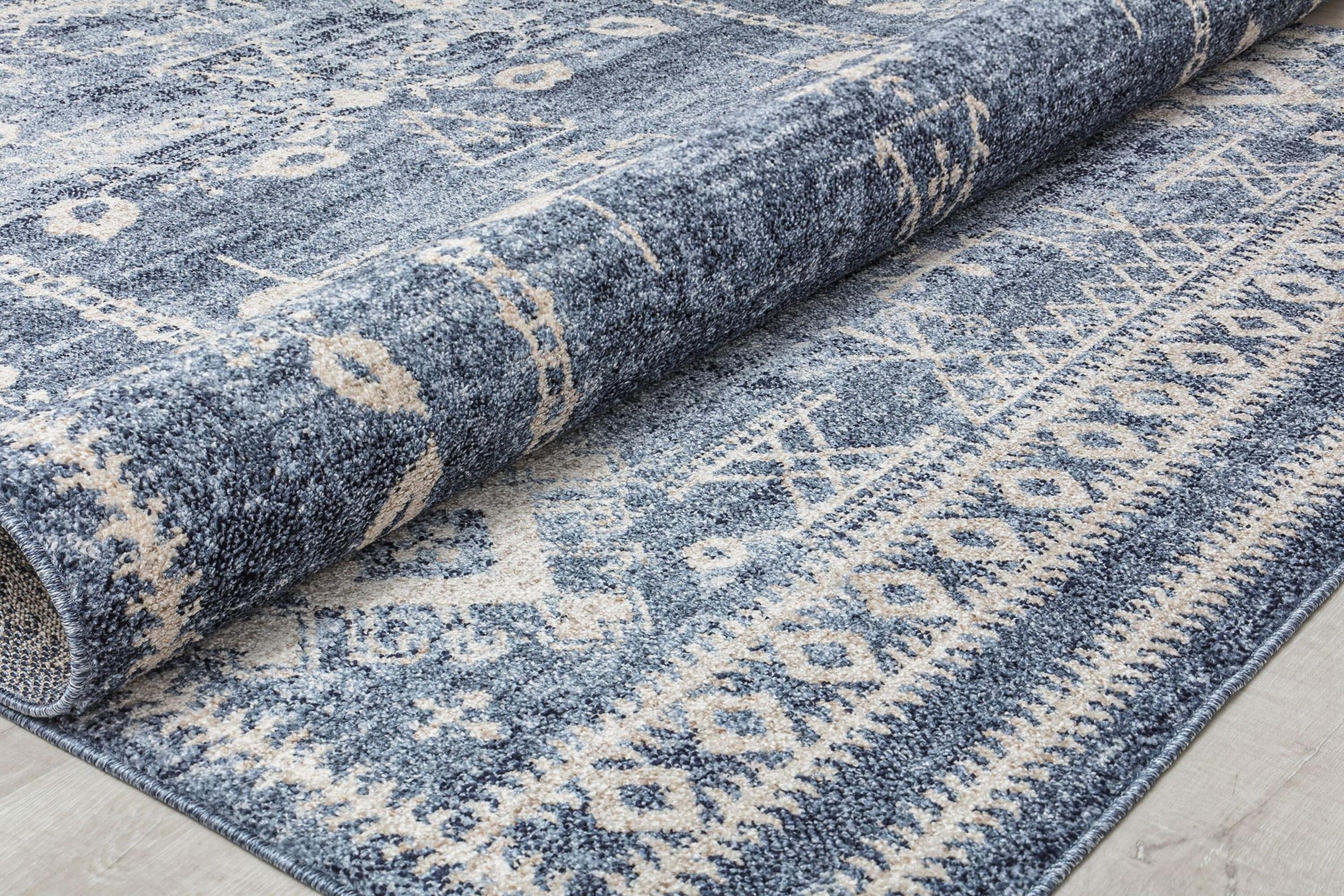 Rugs America Nessa 2 X 4 Ft Nile Blue Indoor Tribal Vintage Area Rug   63525692 