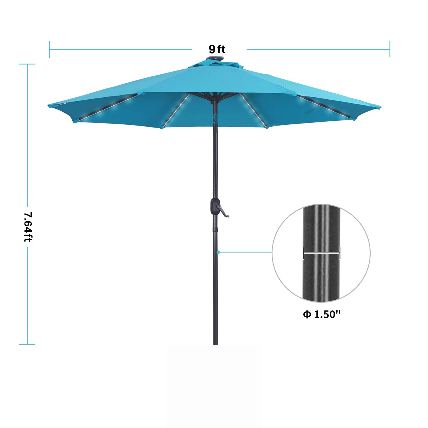 CASAINC YH-OB-OTU009RD Umbrellas-2 - View #10
