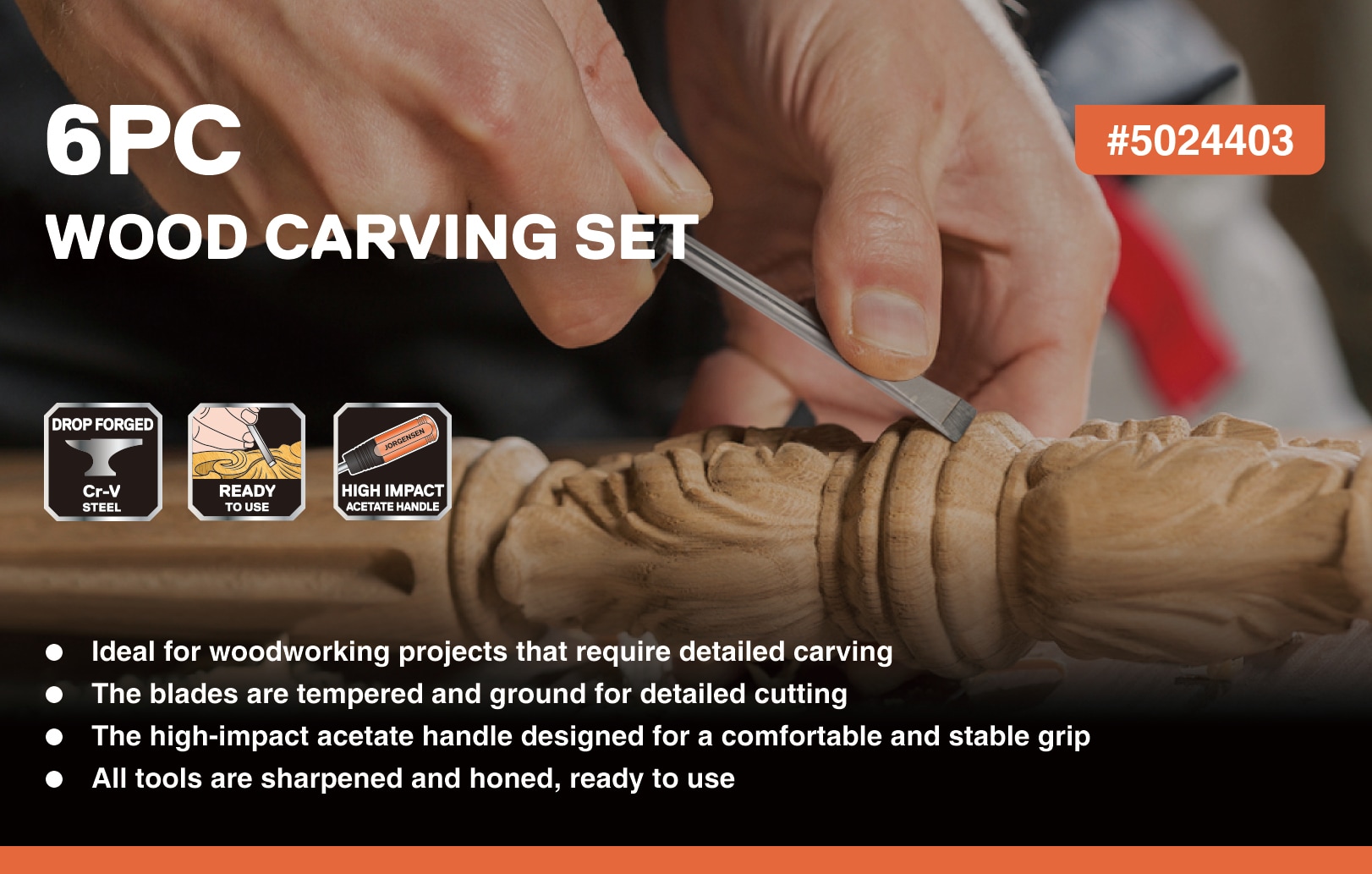 calary 24pcs Wood Carving Chisel Set Wood Carving Kit Including Small and Large Size Wood Carver Set