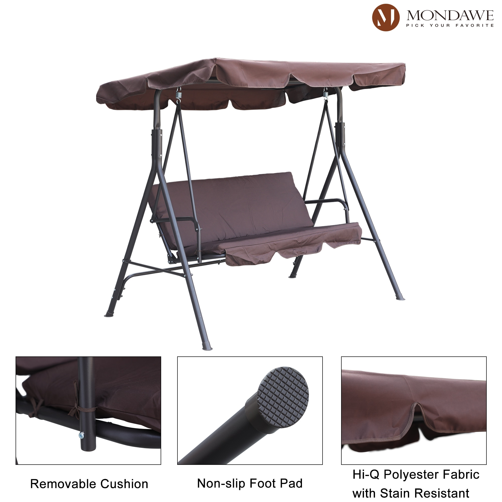 Mondawe MD-8003BR Swing-Gliders - View #4