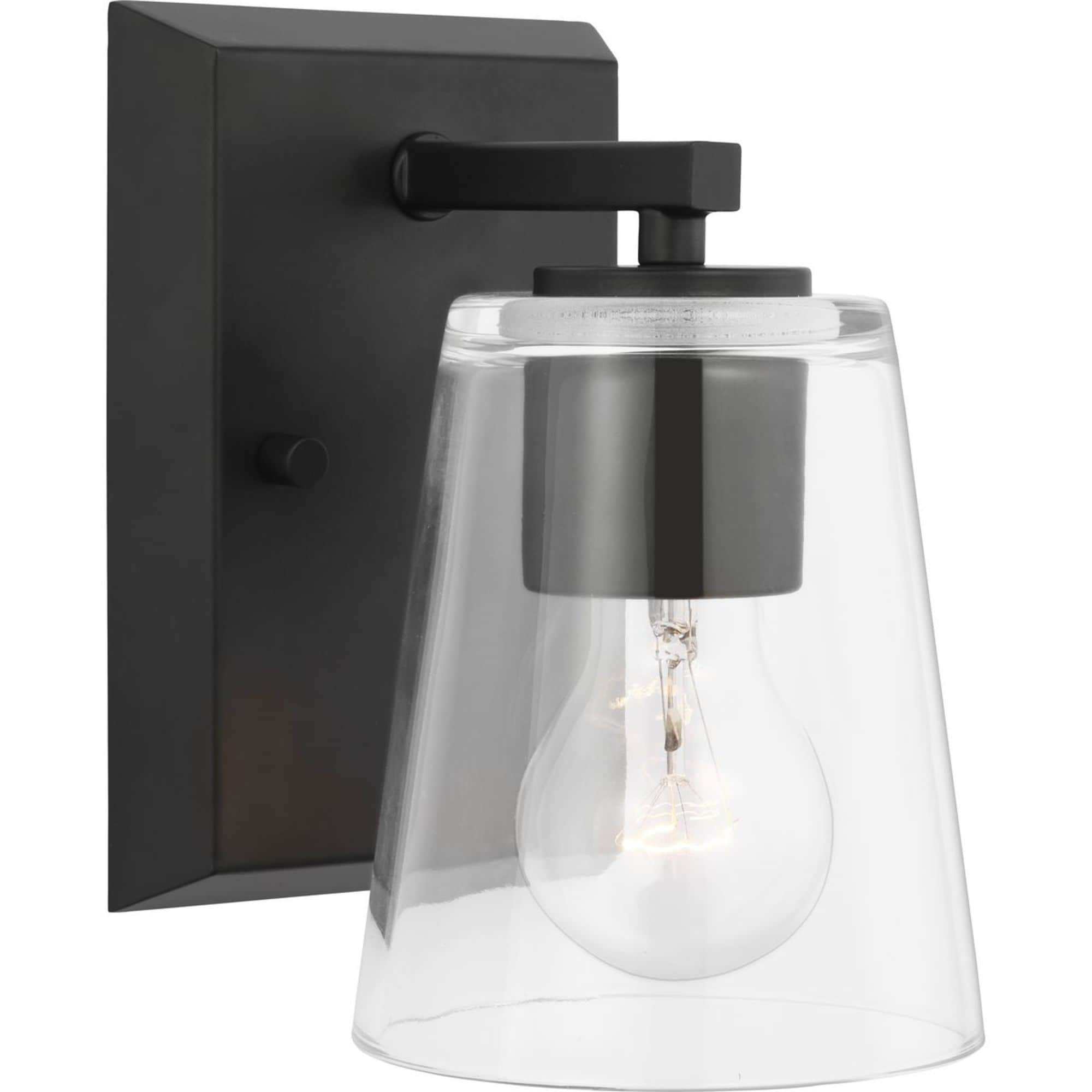 Progress Lighting P300457-31M Vertex 4.75-in 1 -Light Matte Black Modern/contemporary Vanity light