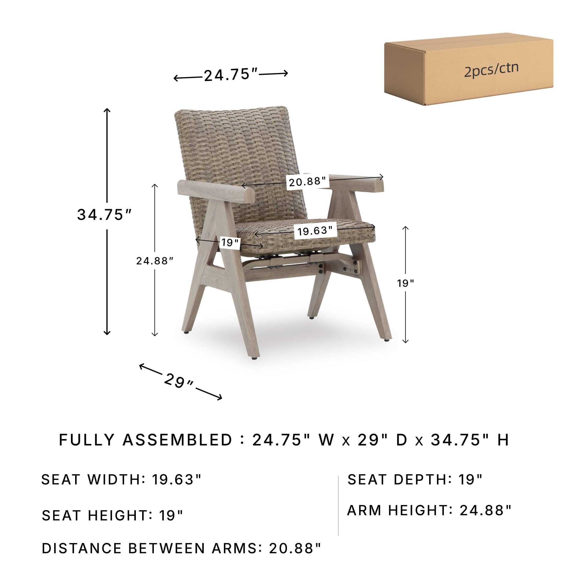 Signature Design by Ashley P690-602A Patio-Chairs - View #5