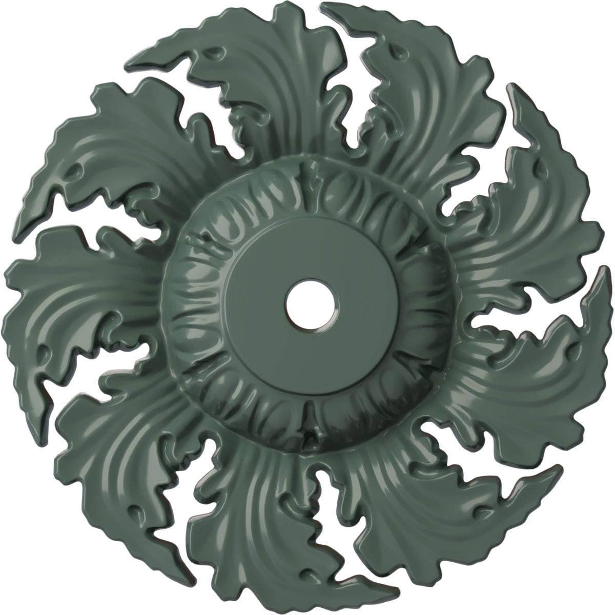 Ekena Millwork CM14NECBF Needham 14.625-in W x 14.625-in L Painted Cloud Burst Polyurethane Whole Ceiling Medallion