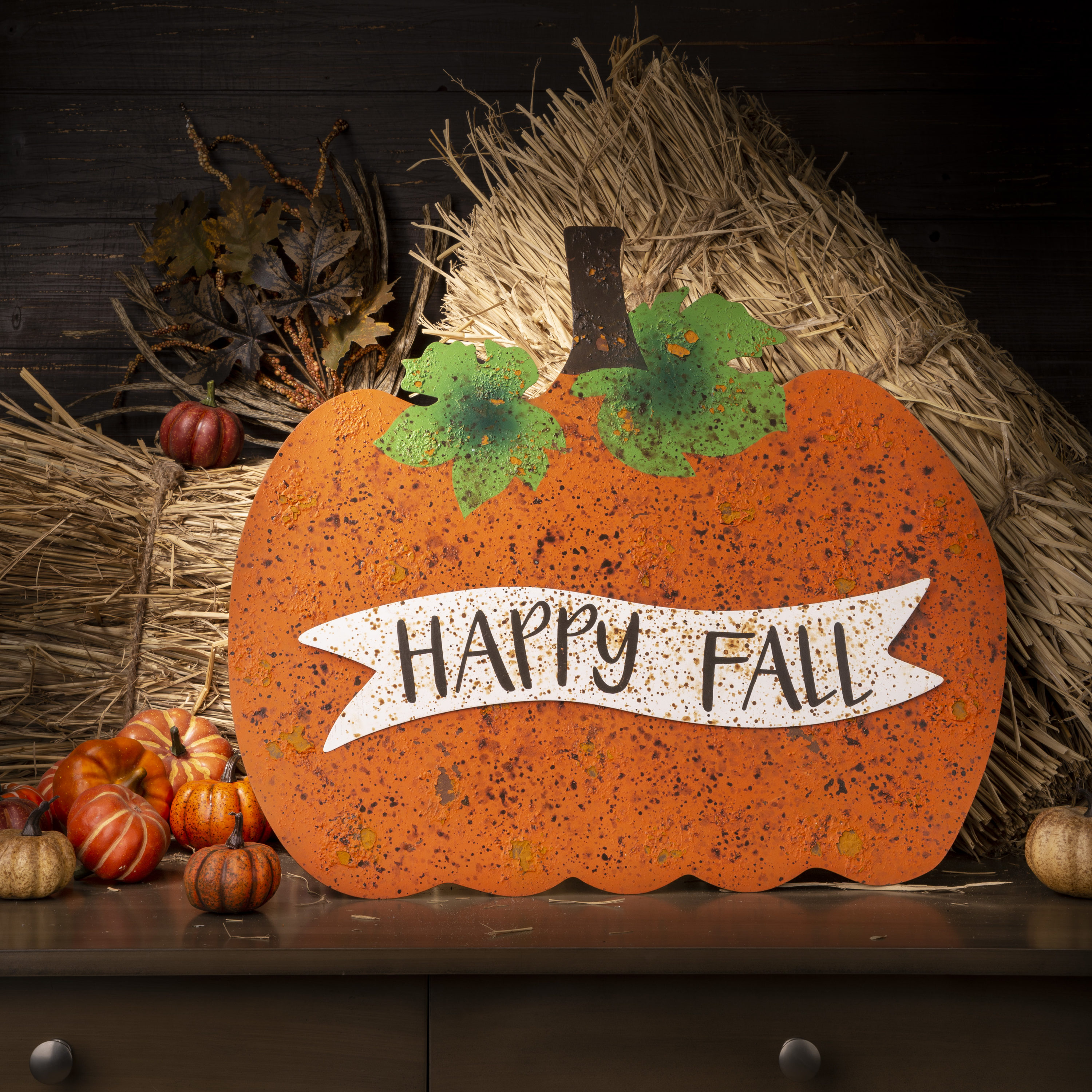 Glitzhome GH1203202907 2.5-Feet Pumpkin Yard decoration Yard stake