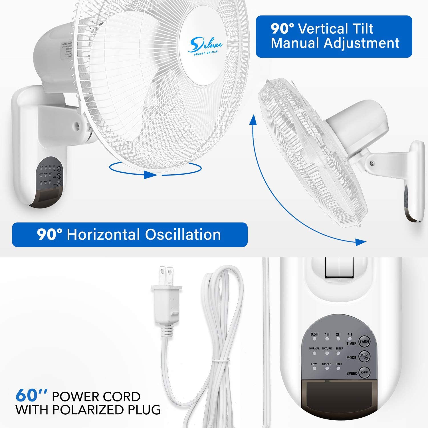 GZMR GR-W1134ND16 Wall-Mounted-Fans - View #3
