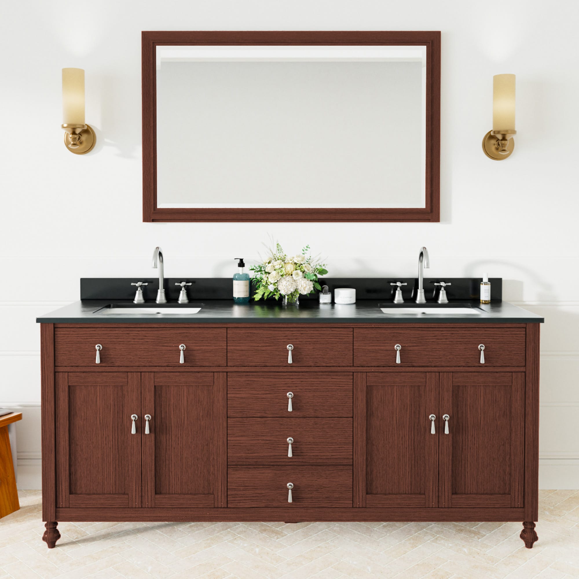 JEAREY DXRZJ-3S-BE Bath-Vanity-Combo - View #2