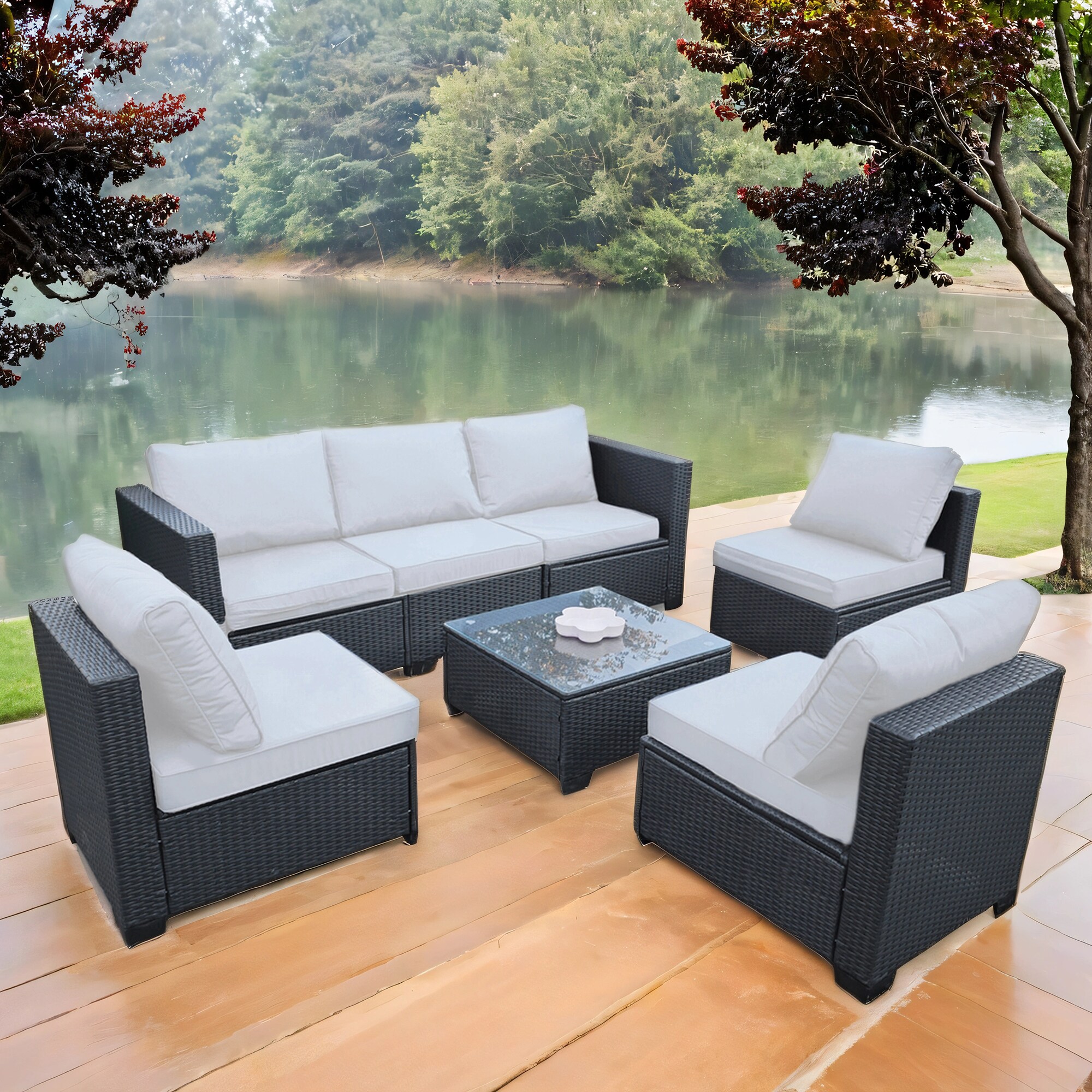 SINOFURN SYA010491BG Patio-Sofas-Daybeds - View #3
