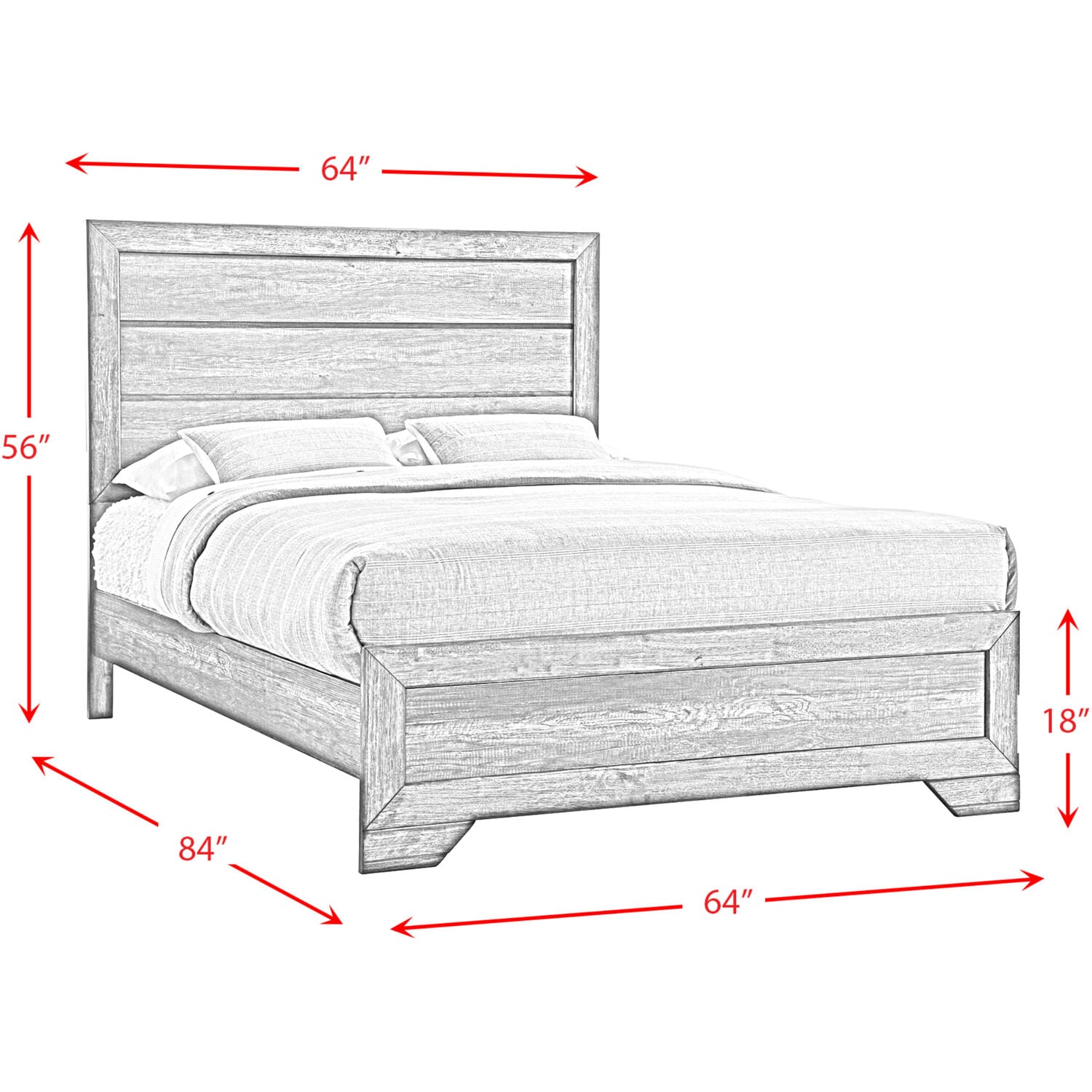 Hanover HBR016A5Q1-WG Bedroom-Sets - View #12