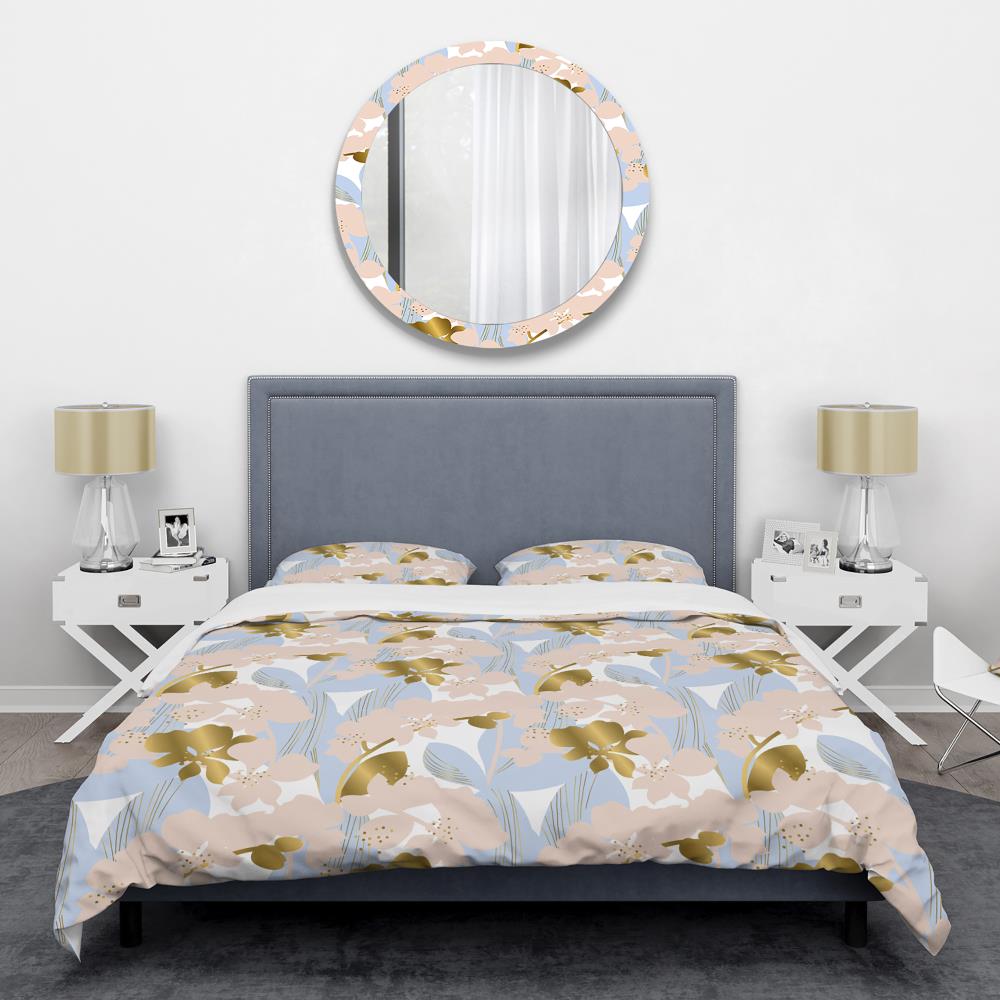Designart BED24424-K 3 -Piece Purple King Duvet cover Set