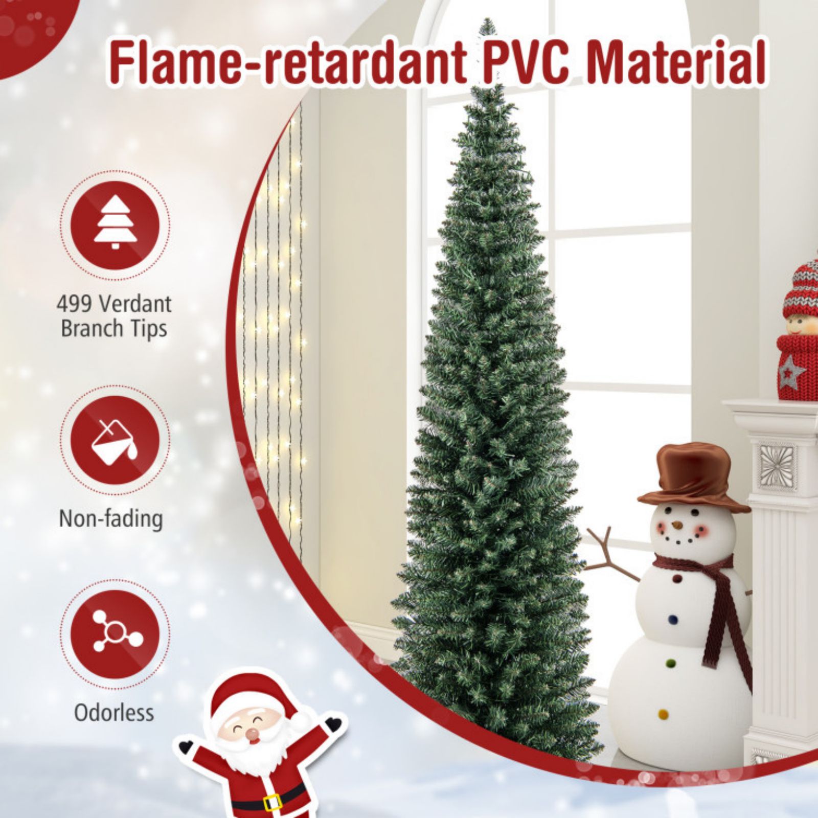 WELLFOR CM-HPY-23607 Artificial-Christmas-Trees - View #3