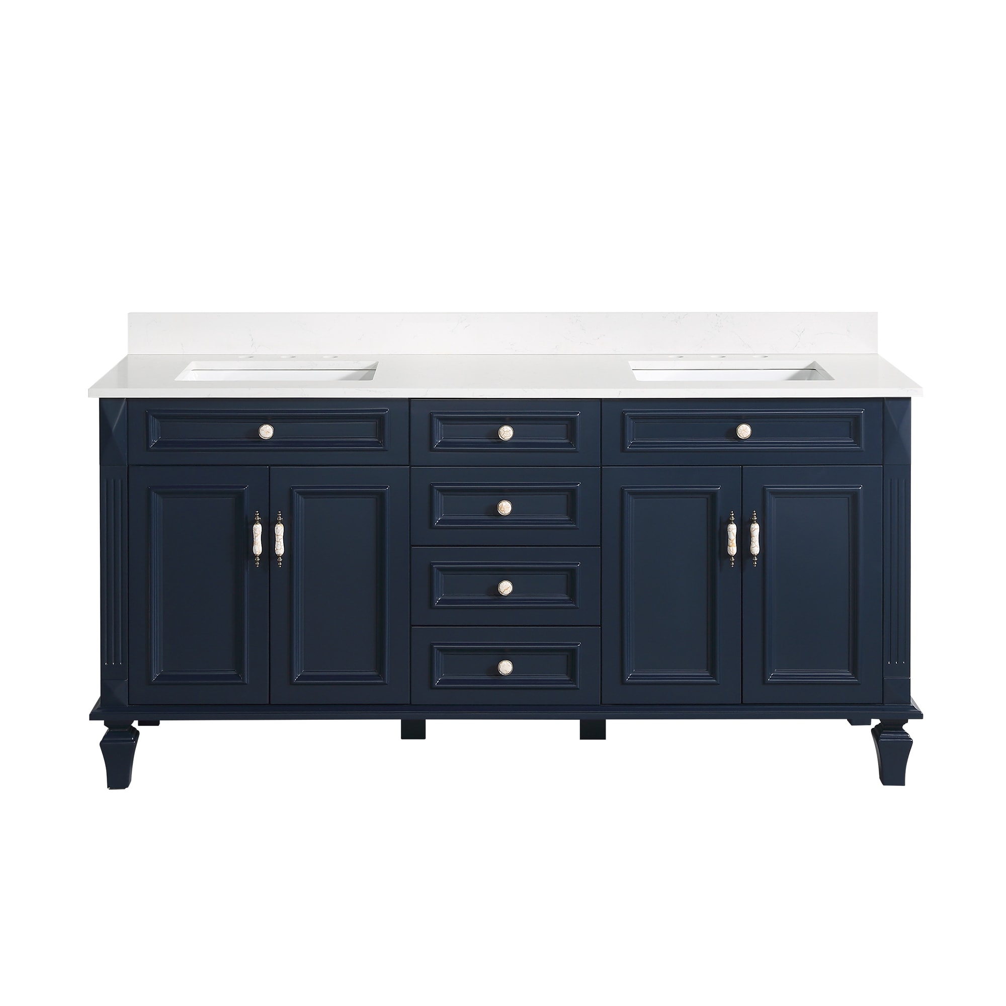 WELLFOR ARTWOOD72QZ-NB Bath-Vanity-Combo - View #6
