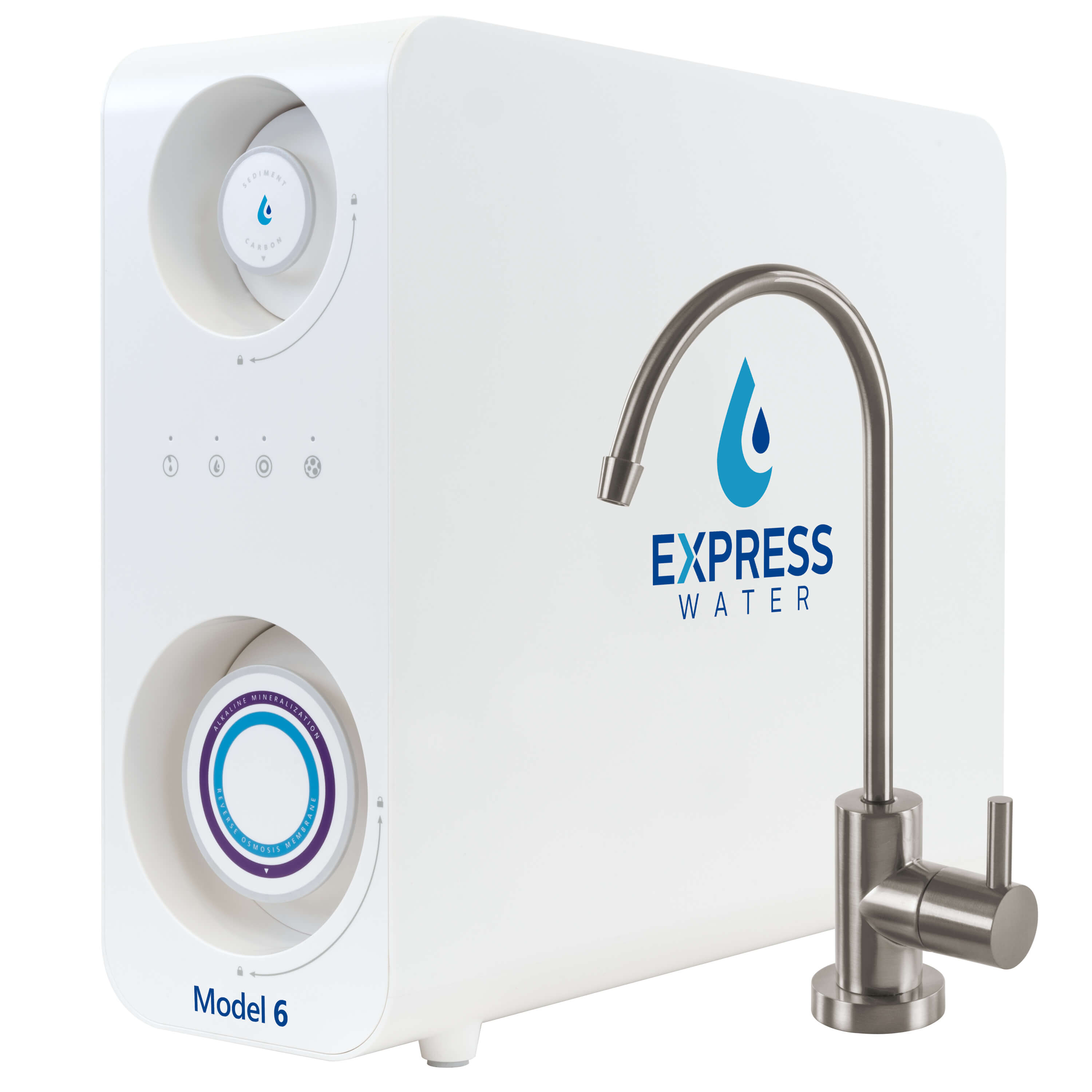 Express Water ROT600ALKMBN ROT600ALKMBN 6-stage Multi-method Reverse Osmosis Filtration System