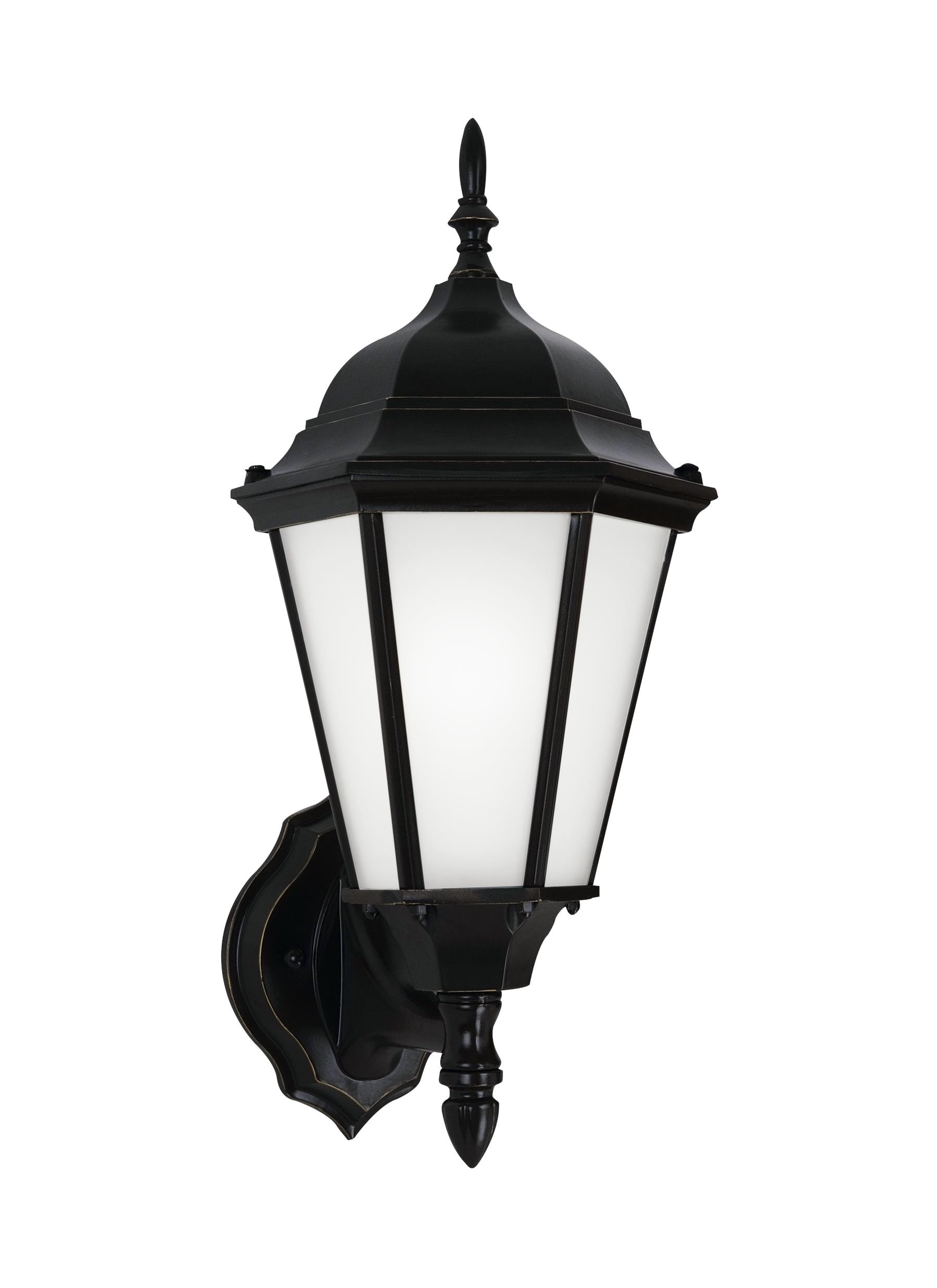 Generation Lighting 89941EN3-12 Bakersville 1 -Light 17.0000-in H Satin Black Hardwired Outdoor Wall Light