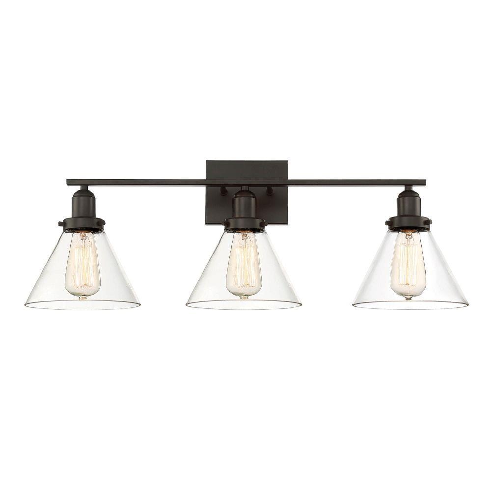  LW-SH512577 28.375-in 3-Light English Bronze Transitional Vanity Light Bar