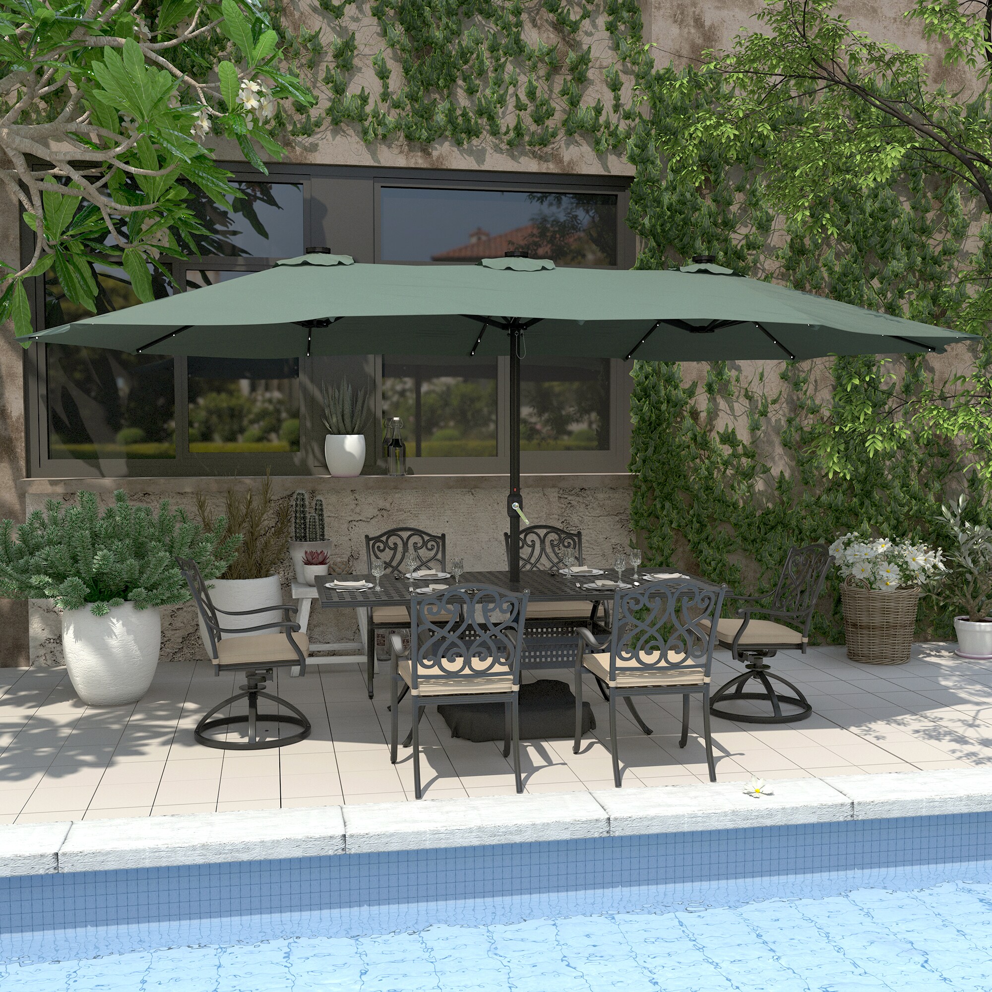 Clihome CL-LDS80DZY-BE Patio-Dining-Sets - View #3