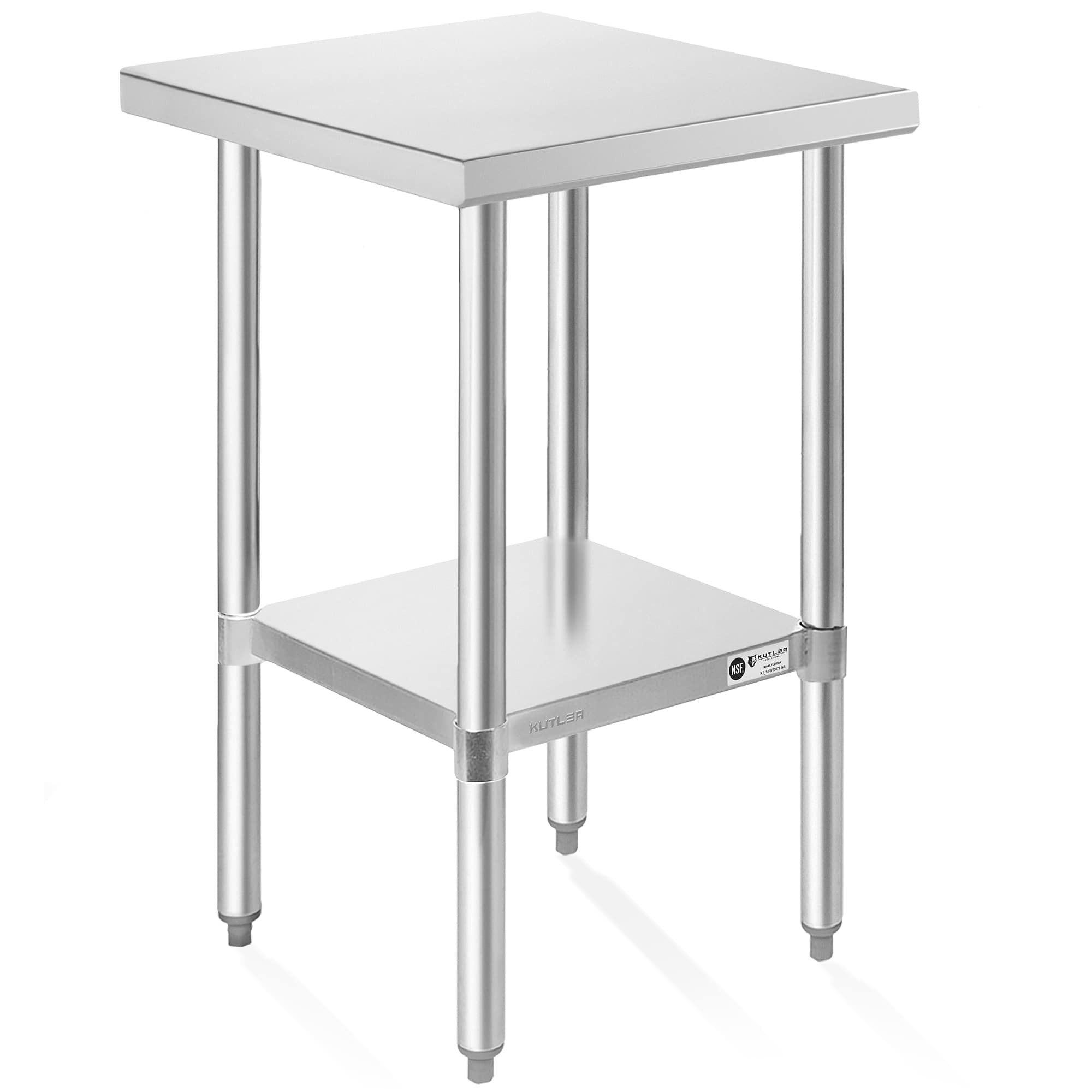 KUTLER PREP-KT-02. 24 x 18-in NSF Commercial Stainless Steel Table for Kitchen Prep Work