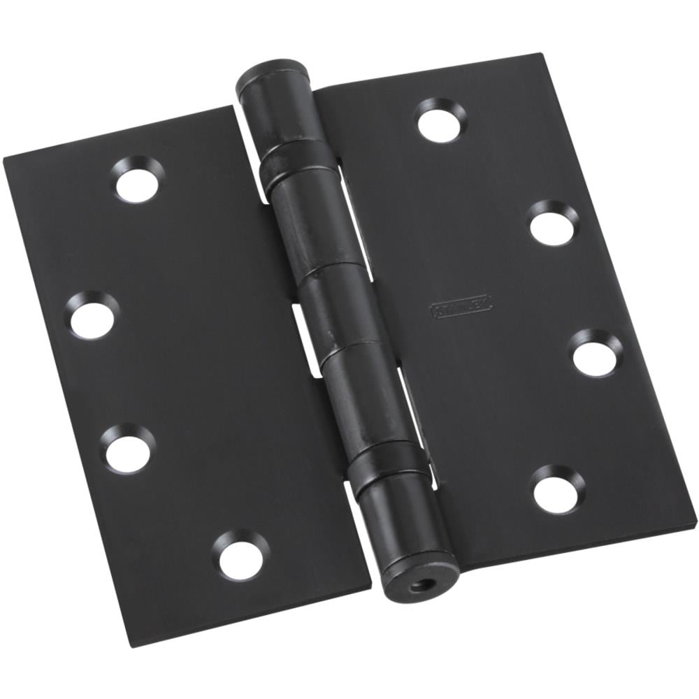 National Hardware S611-043 Stanley Professional Choice Heavy Duty Post Leaf Strap  Hinges 8 Inch Black 2 Pack: Gate Hinges Outlet (033923404075-3)