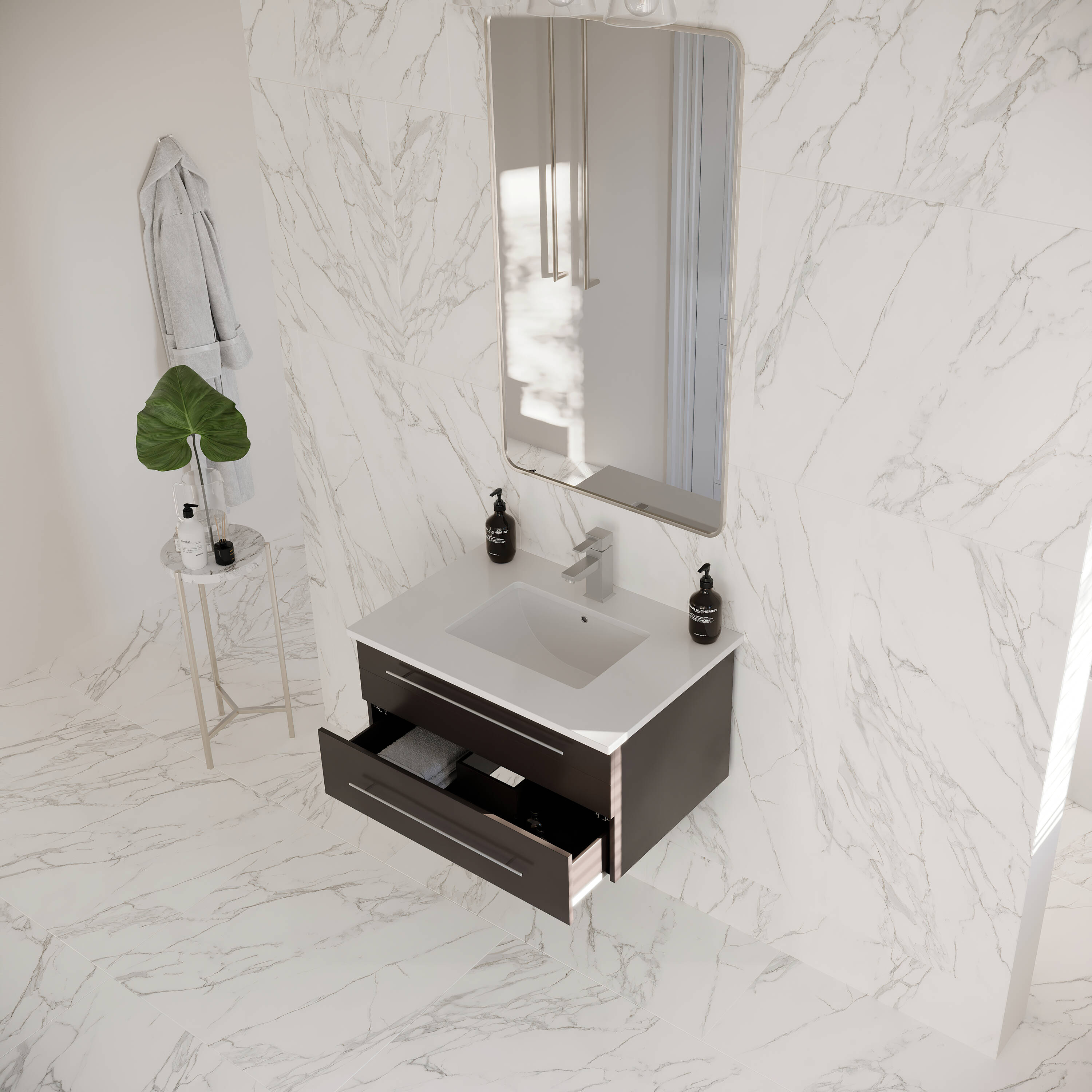 Fresca FCB6130ES-UNS-CWH-U Bath-Vanity-Combo - View #3
