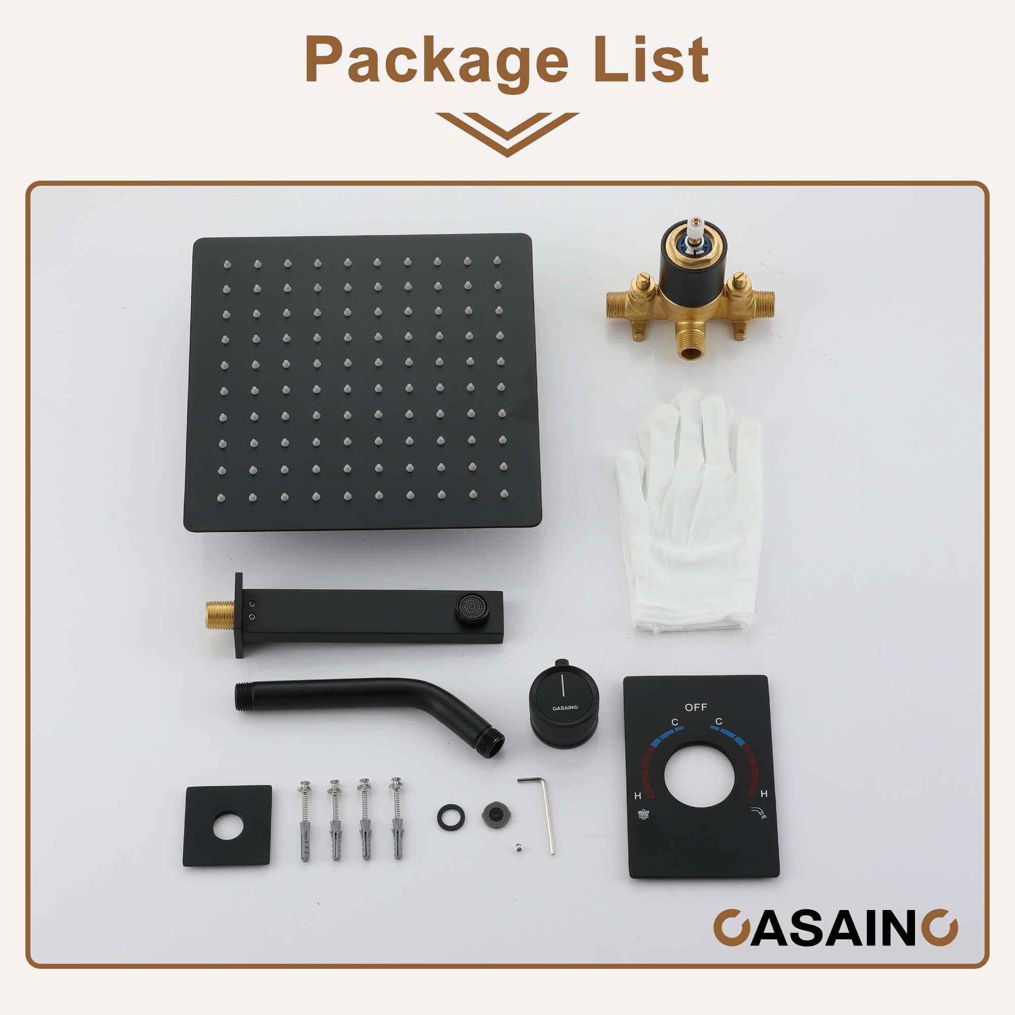 CASAINC WF-DB96101BN-10 Showerhead-Bar-Panels - View #9