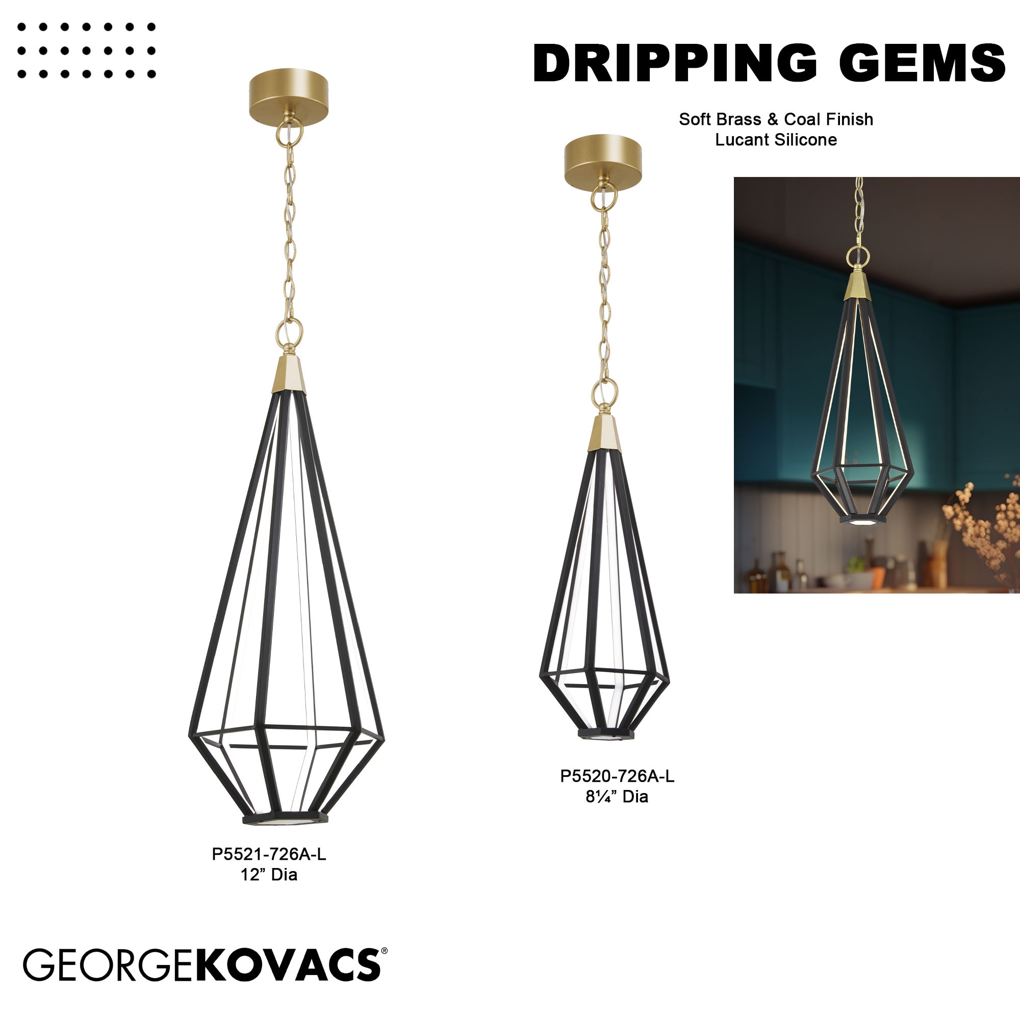 George Kovacs P5521-726A-L Pendant-Lights - View #9