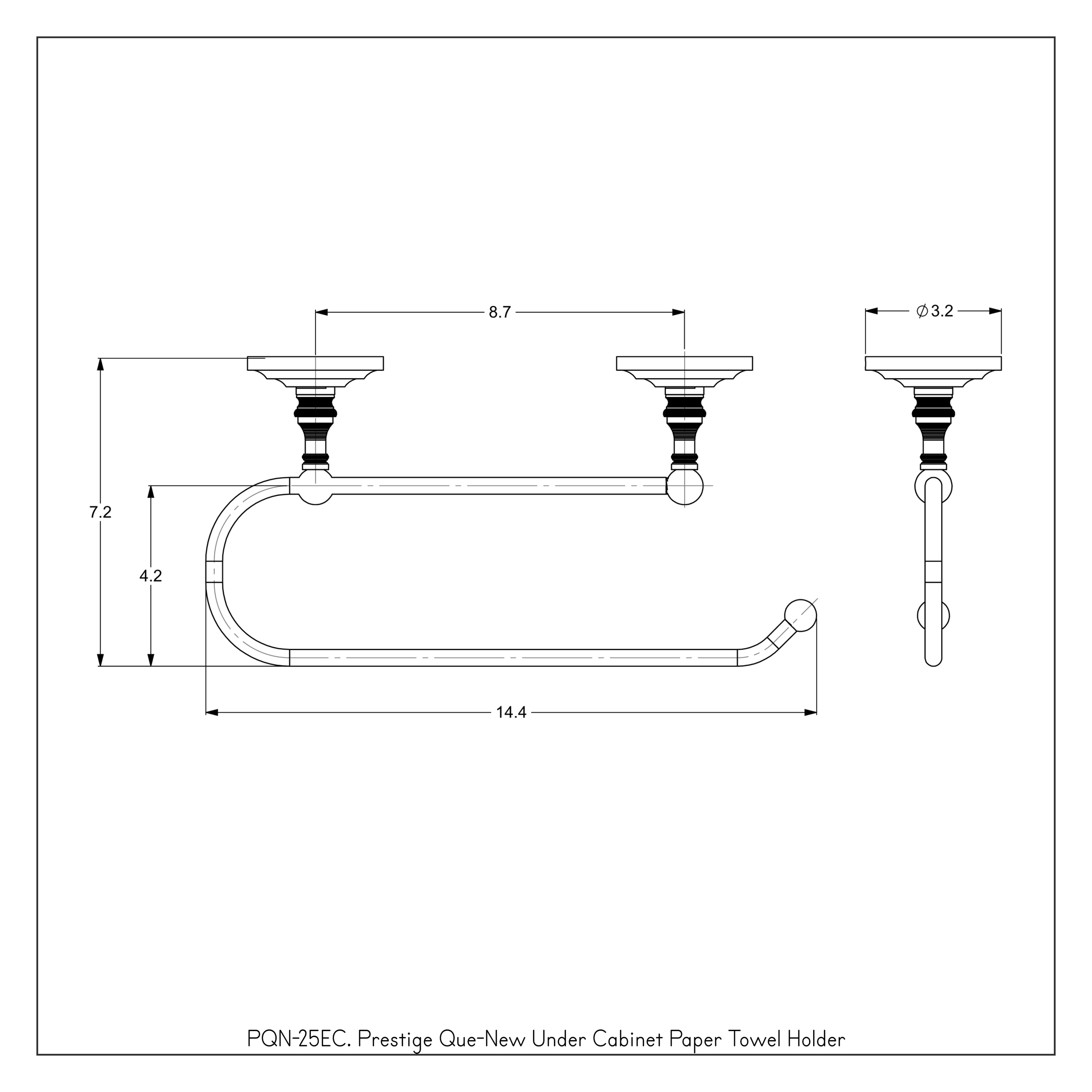 Allied Brass PQN-25EC-SN Paper-Towel-Holders - View #3