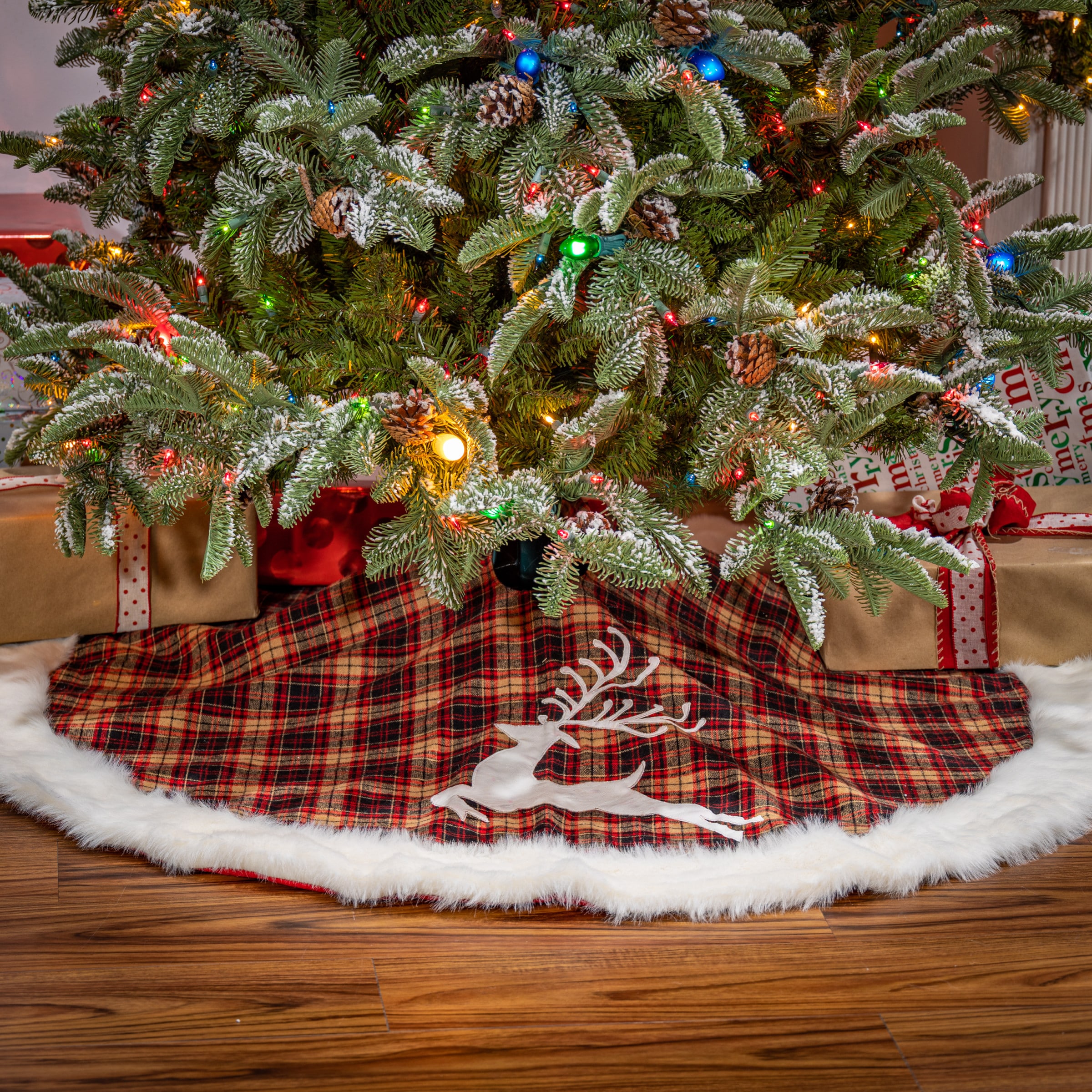 Gerson International 2361760EC-SNOWFLAKE Tree-Skirts - View #4